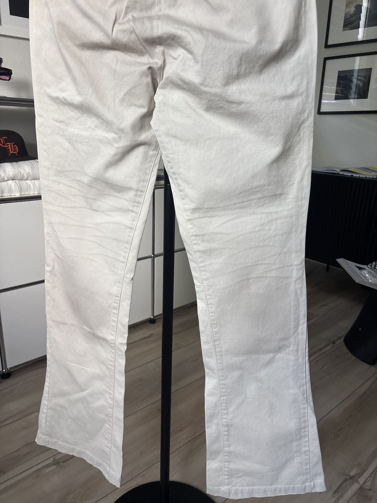 Gallery Dept. GALLERY DEPT | DISTRESSED CHINO LOGO FLARE JEANS Size US 29 - 6 Thumbnail
