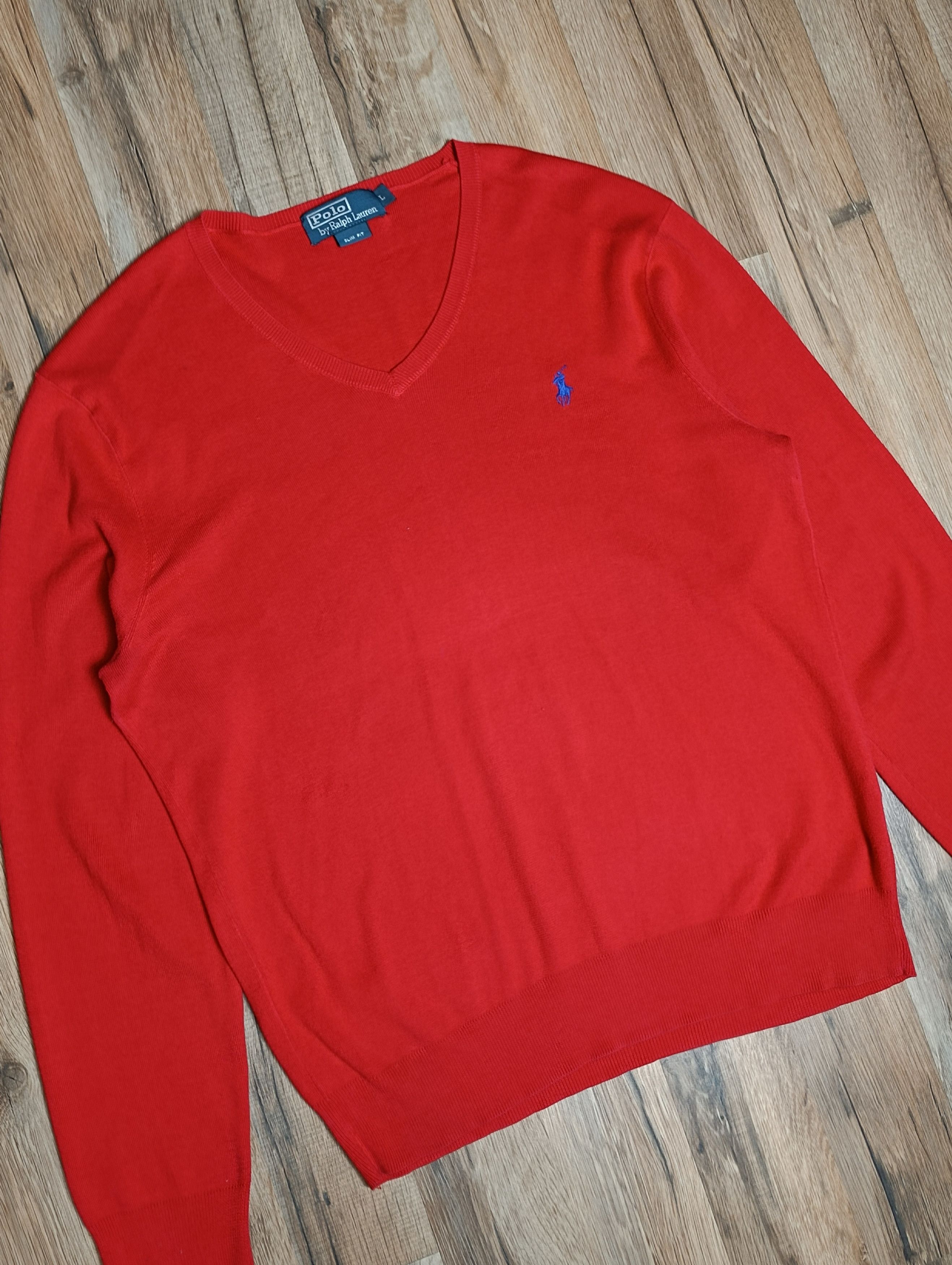 Polo Ralph Lauren Polo Ralph Lauren V Neck Sweater Size US L / EU 52-54 / 3 - 3 Thumbnail
