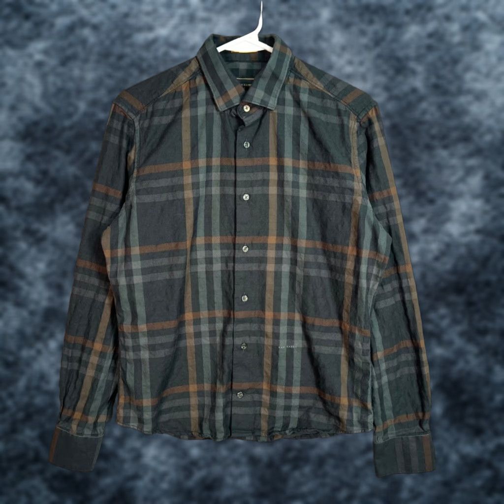 Vintage VINTAGE Rare Rabbit Shirt Mens Size S Small Plaid Cotton Long Sleeve Button-Up Gray Size US S / EU 44-46 / 1 - 1 Thumbnail