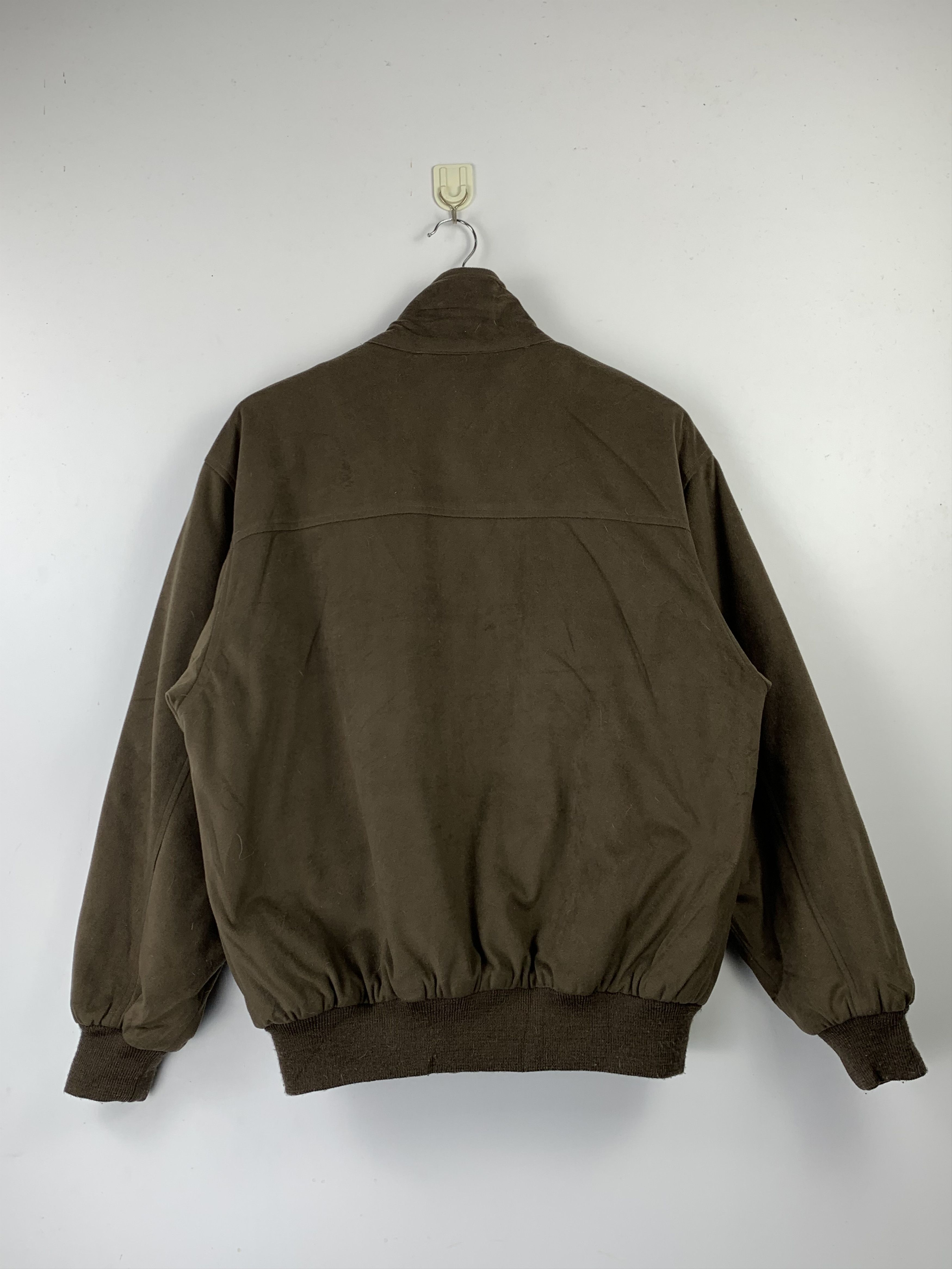 Japanese Brand Vintage 80s Japanese Brand wool Bomber Jackets J1501 Size US L / EU 52-54 / 3 - 3 Thumbnail