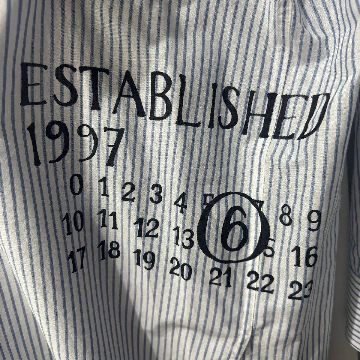 MM6 MM6 Margiela Pinstripe Shirt Size US M / EU 48-50 / 2 - 4 Thumbnail