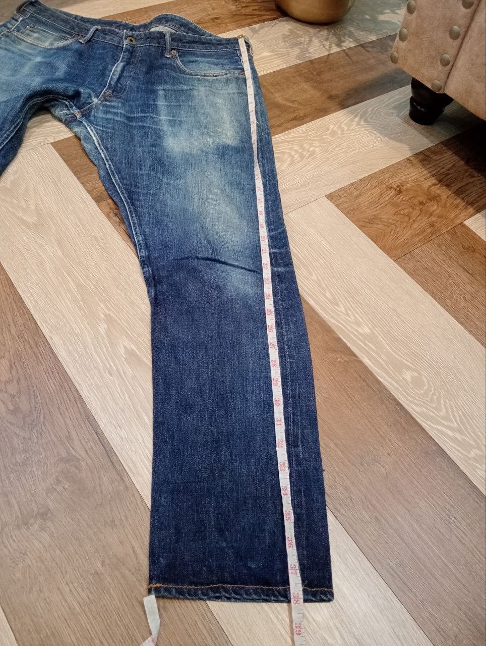 Japan Blue JAPAN BLUE DENIM BLUE SELVEDGE DISTRESSED PANTS Size US 34 / EU 50 - 20 Thumbnail