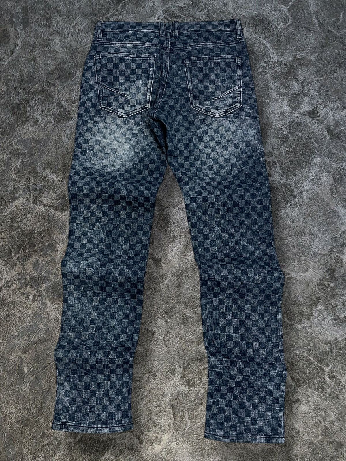 Japanese Brand Vintage Japan Designer Growth by Grail Square Checkered Punk Size US 29 - 7 Thumbnail