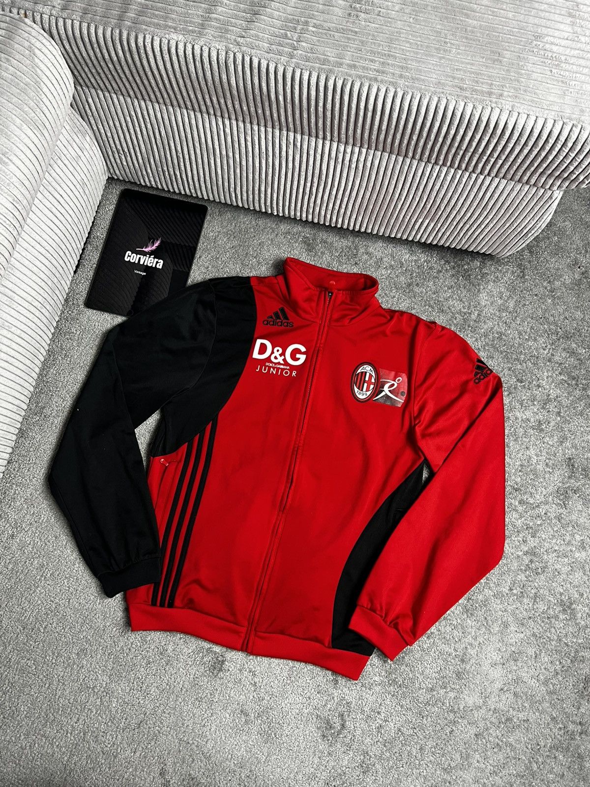 Adidas × Dolce & Gabbana × Vintage Adidas x Dolce & Gabbana Jacke Rot S Size US S / EU 44-46 / 1 - 1 Thumbnail