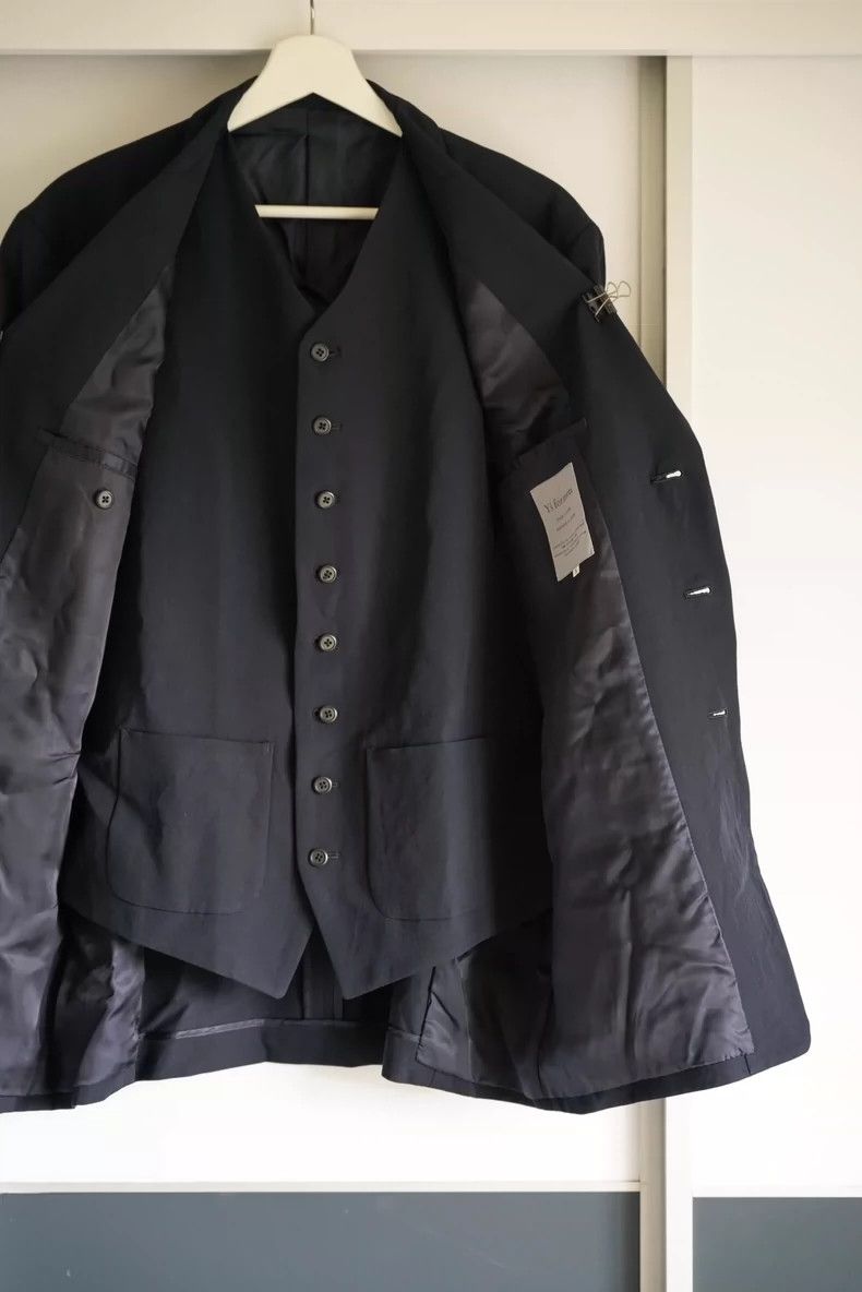 Yohji Yamamoto Yohji Yamamoto size s 90s waistcoat double suit 2501-Nextar Size 38R - 3 Thumbnail