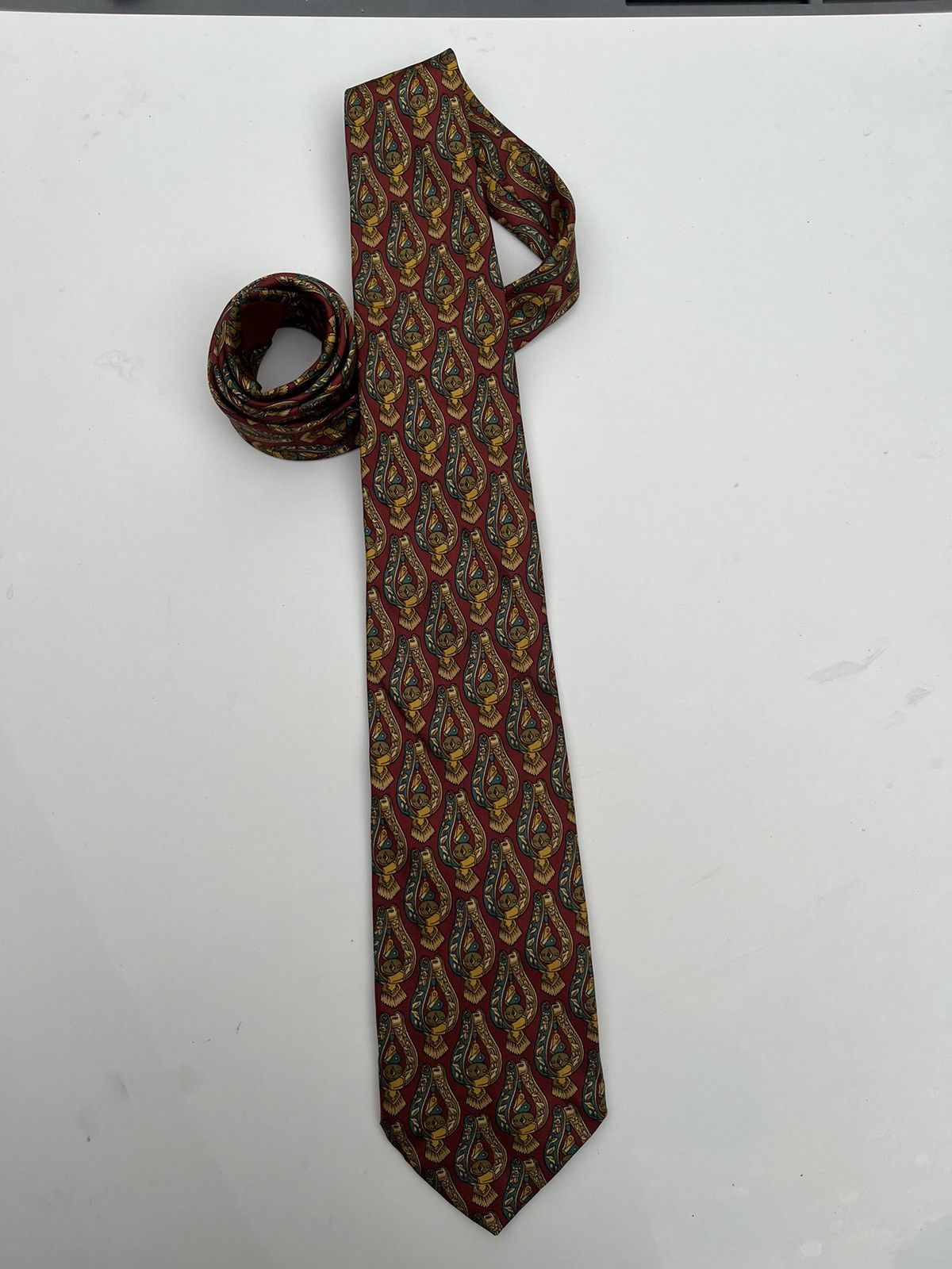 Vintage balenciaga silk tie