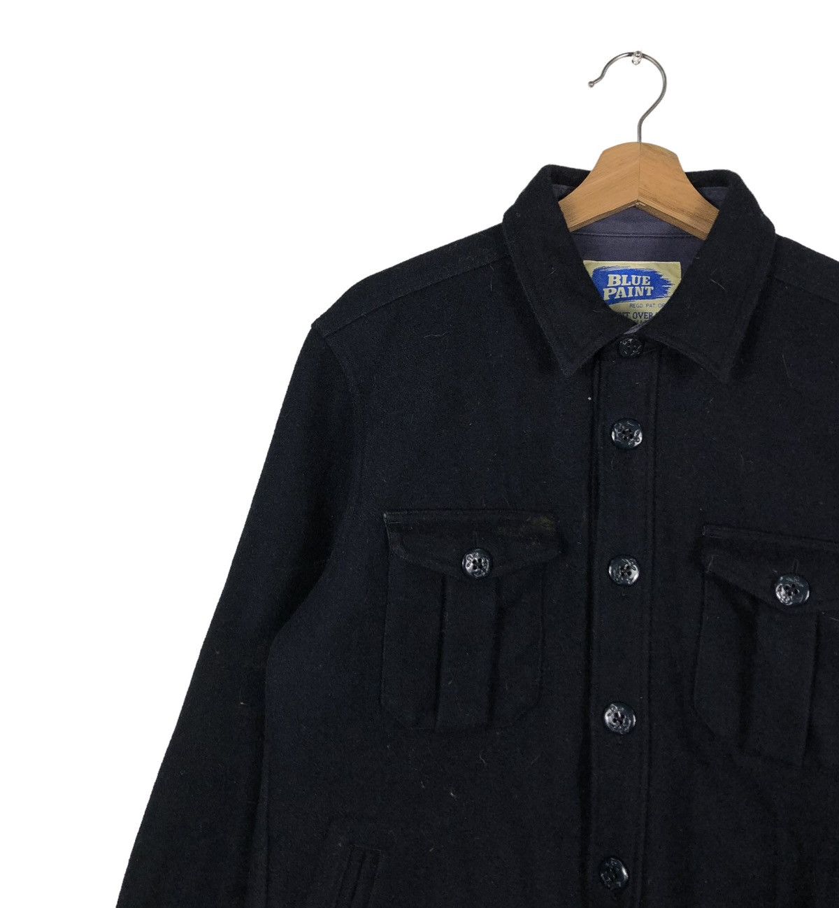 Japanese Brand 🔥VINTAGE BIKER WOOL JACKET BLUE PAINT UNION MADE JAPAN Size US L / EU 52-54 / 3 - 5 Thumbnail