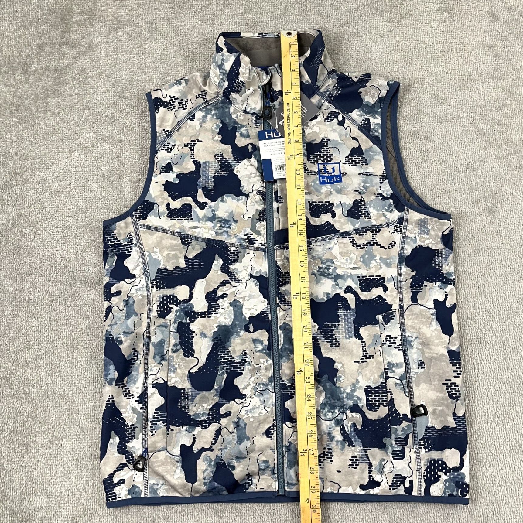 Vintage HUK Vest Mens Medium Icon x Soft Shell Camo Blue Brown Fishing Performance NEW Jacket) Size US M / EU 48-50 / 2 - 5 Thumbnail