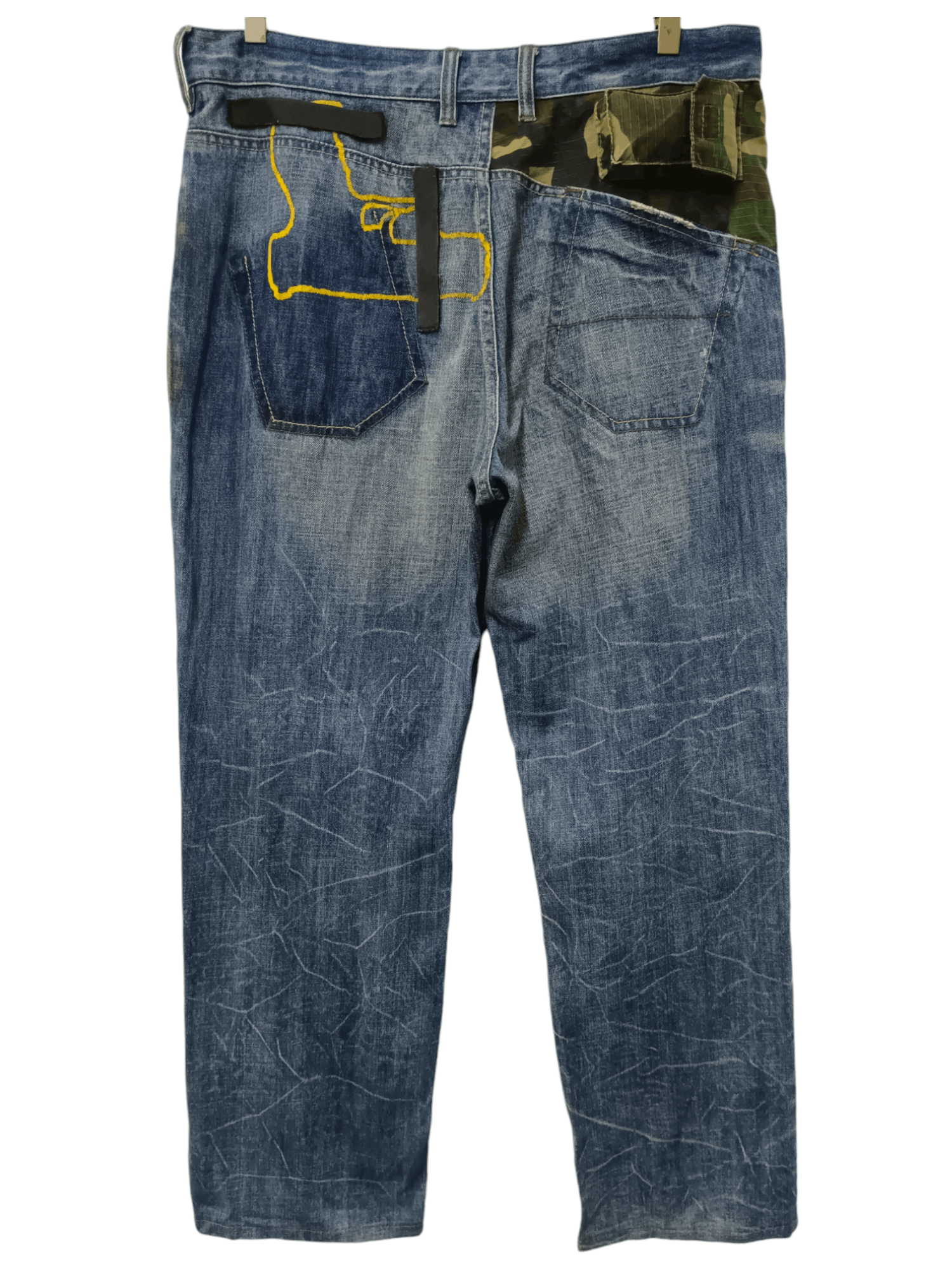 Fiberops × Japanese Brand Vintage Fiberops Tactical Flared Jeans Size US 34 / EU 50 - 1 Thumbnail