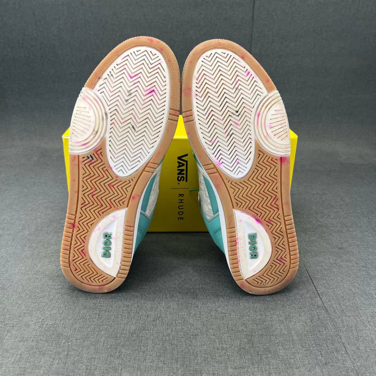 Dior Dior B27 Blue Green Cream White 42 Box Size US 9 / EU 42 - 6 Thumbnail