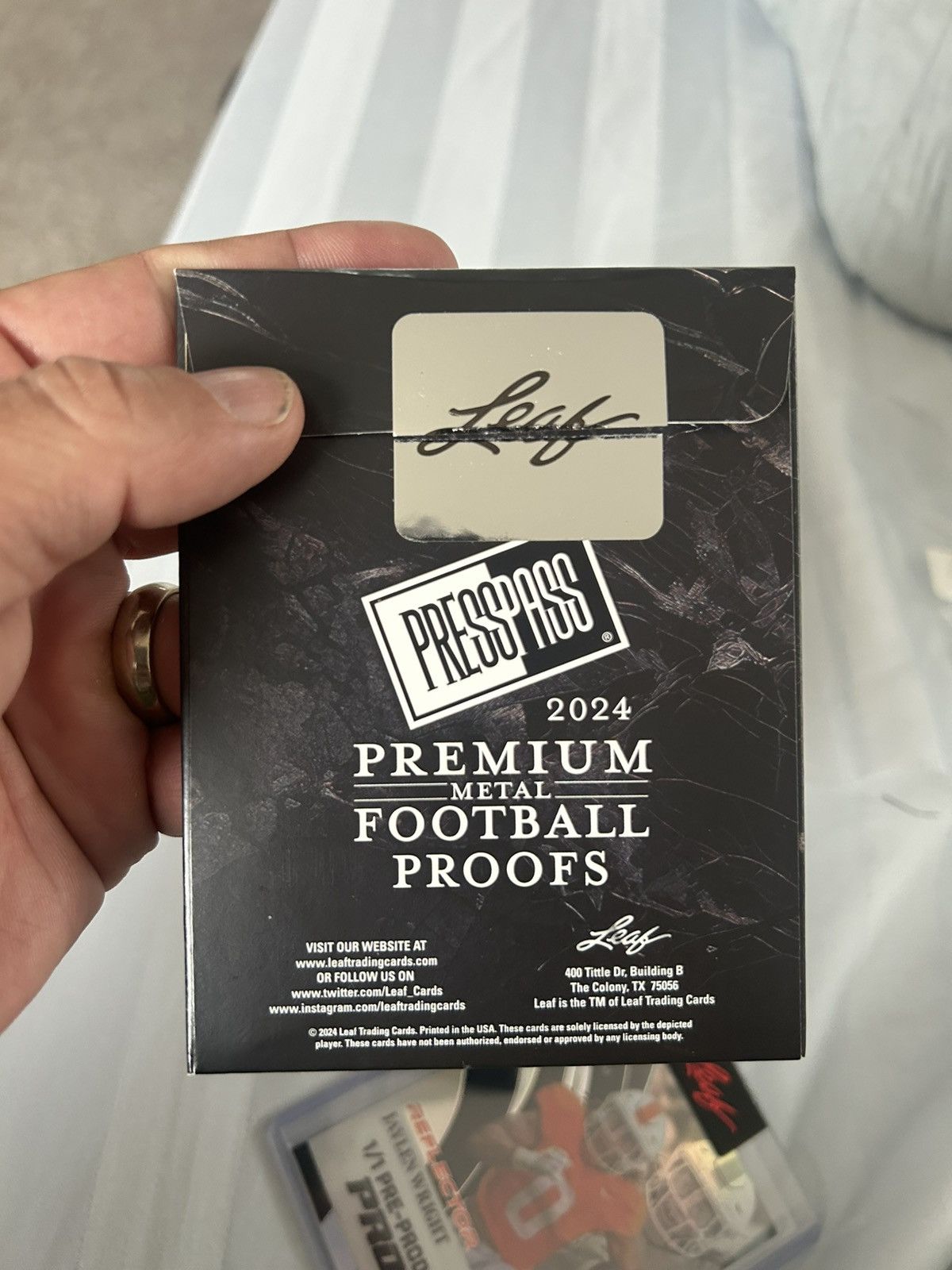 NFL Press Pass 1/1 Football Proof Size ONE SIZE - 4 Thumbnail