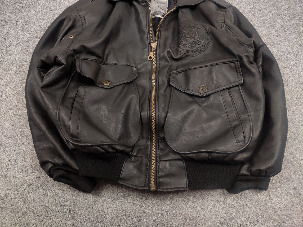 Vintage Vintage U.S Army Half Dollar Synthetic leather bomber jacket Size US M / EU 48-50 / 2 - 5 Thumbnail