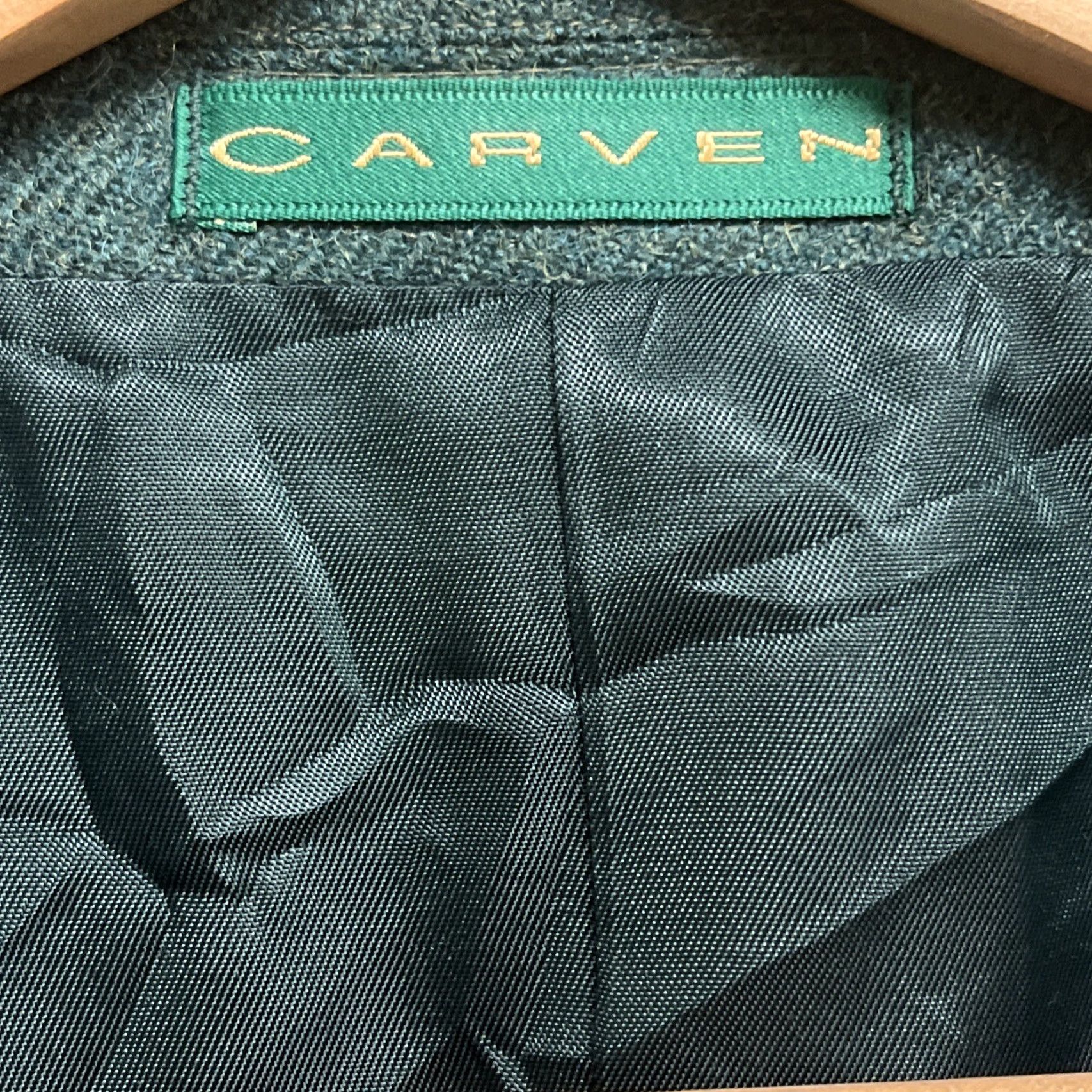 Carven Carven Blazer Mens Green Alpaca 3 Button Size 50 Made in Italy Size 50R - 3 Thumbnail