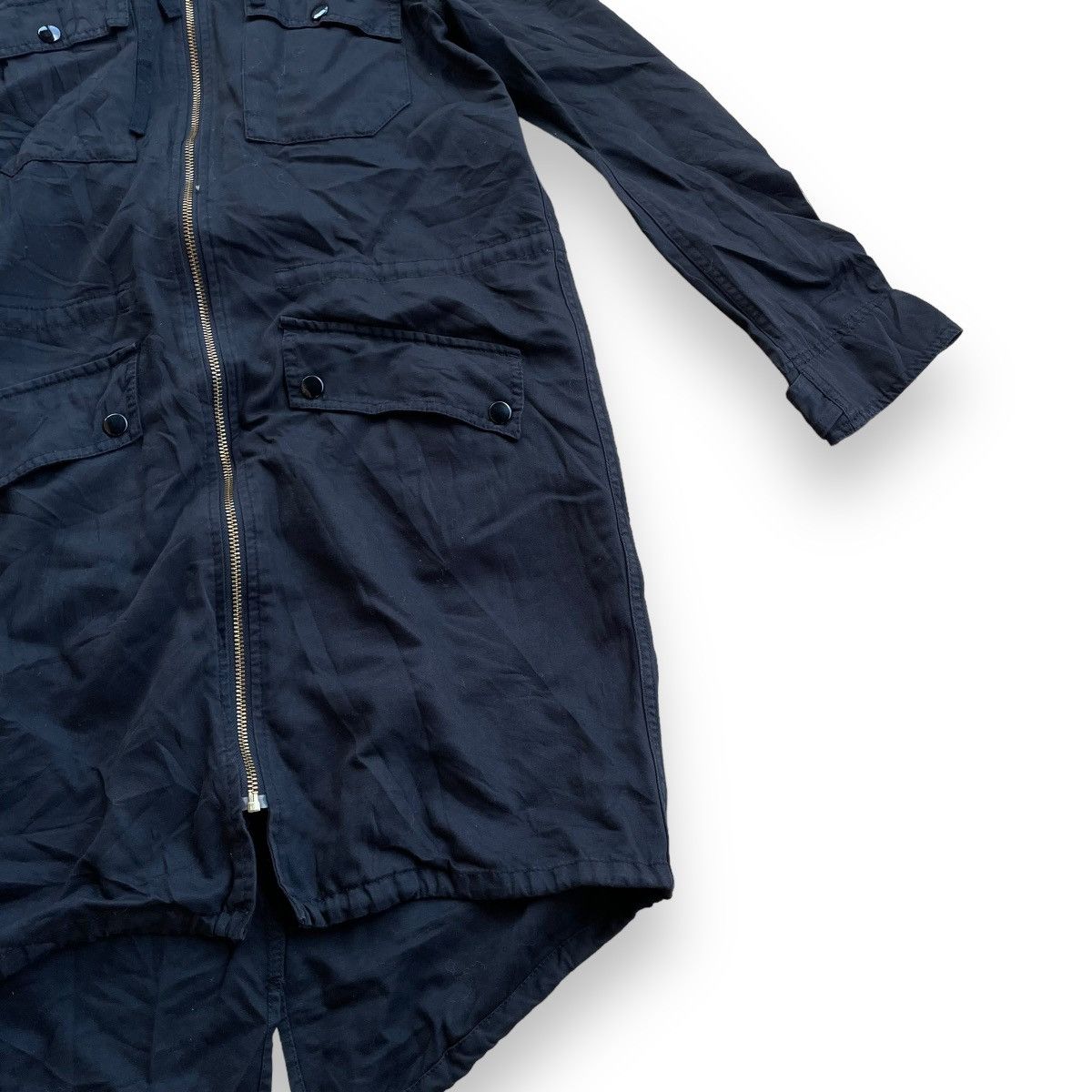 If Six Was Nine MYSTIC MULTIPOCKET FULL ZIP RACOON FUR HOODIE PARKA JACKET Size US M / EU 48-50 / 2 - 6 Thumbnail