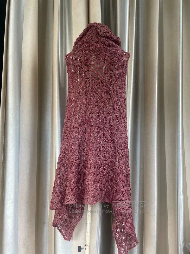 Vivienne Westwood Vivienne Westwood Knitted gray-pink hooded shawl Size M / US 6-8 / IT 42-44 - 8 Thumbnail