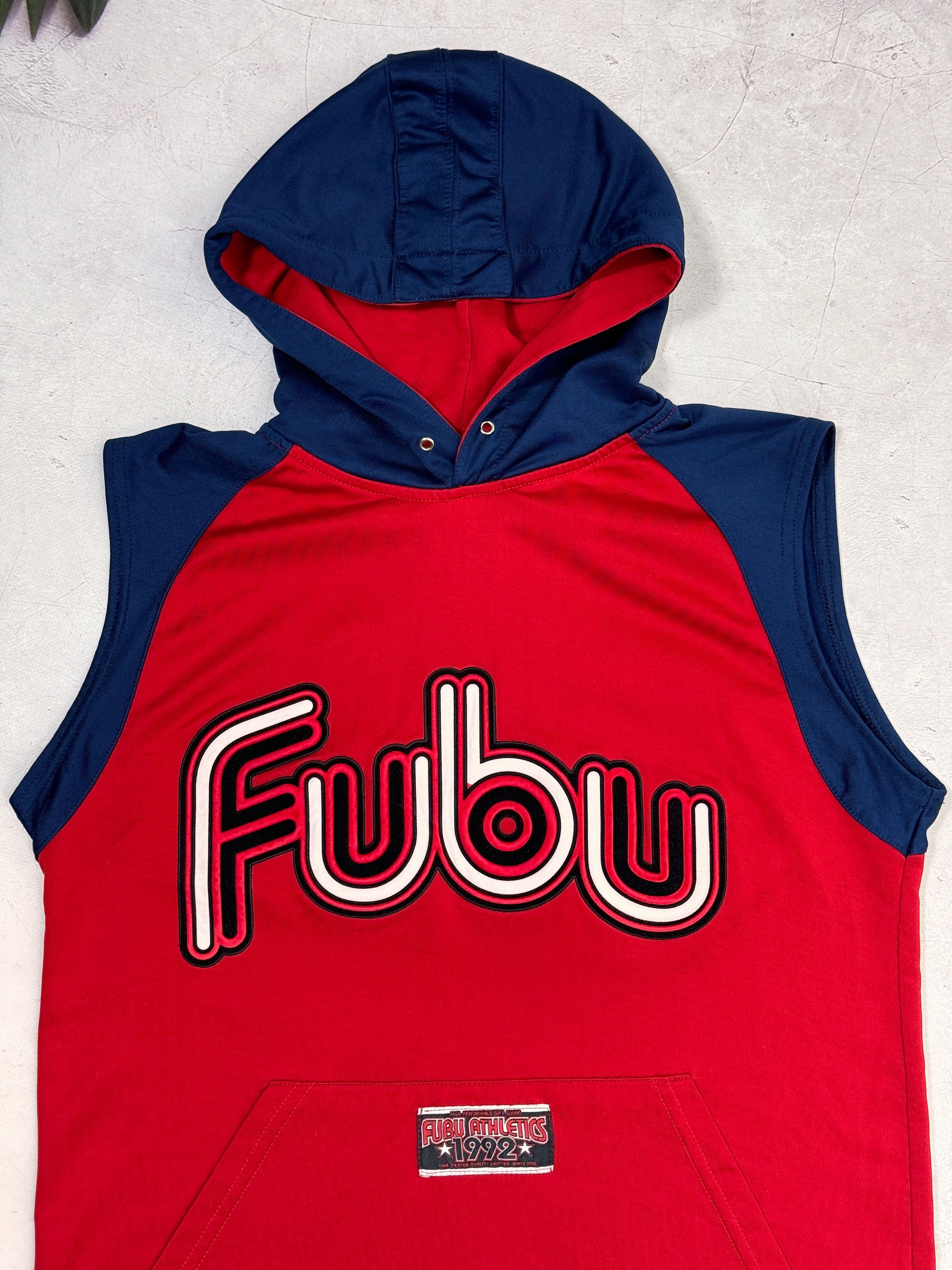 Band Tees × Fubu × Vintage Vintage Fubu 05 Hip Hop Hoodie Sleevless Size US M / EU 48-50 / 2 - 2 Thumbnail