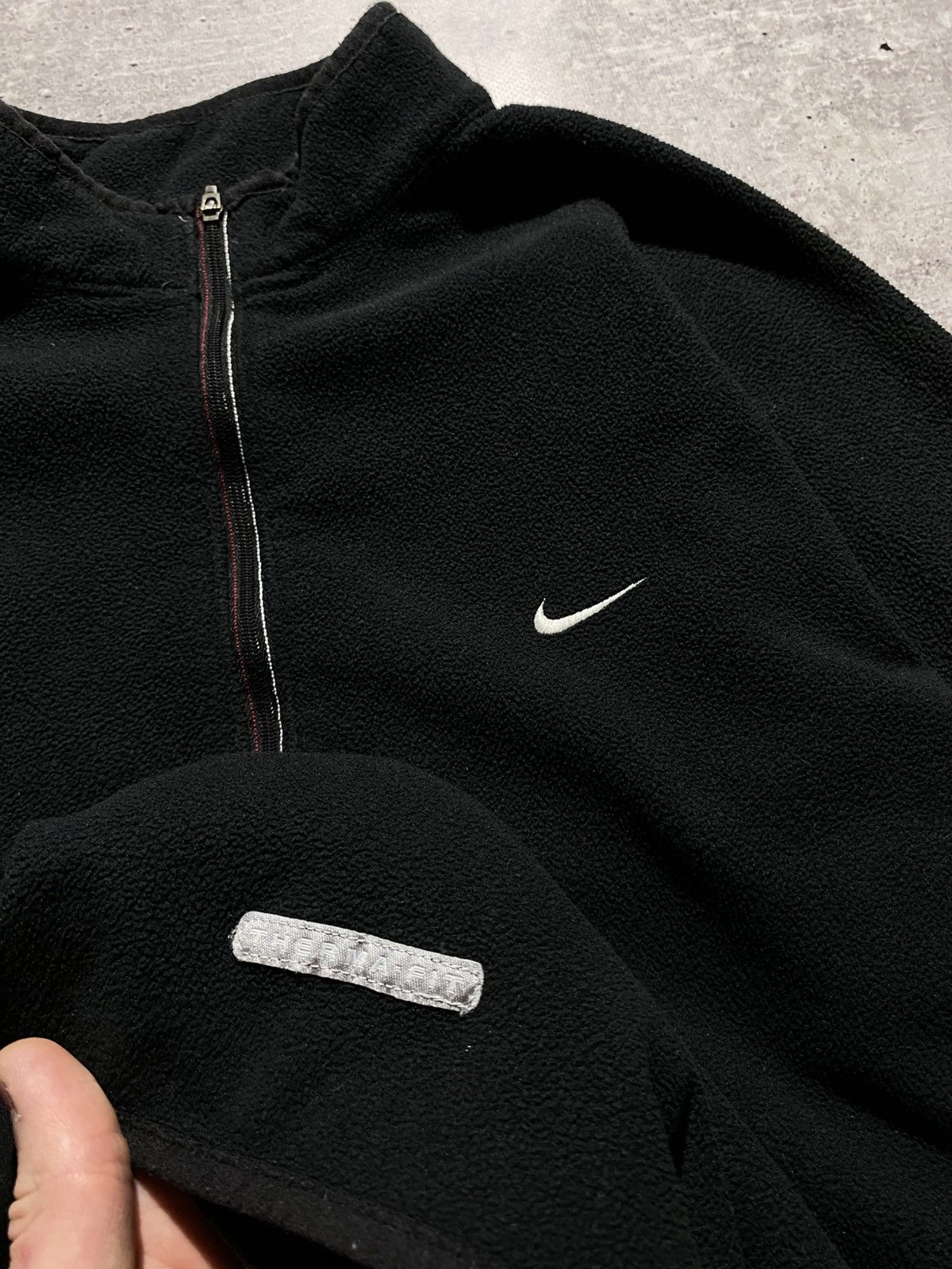 Nike × Vintage Nike vintage black fleece Size US L / EU 52-54 / 3 - 7 Thumbnail
