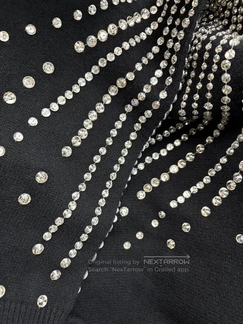 Gucci Elegant Black Knit Sweater with Embellishments. Size US S / EU 44-46 / 1 - 6 Thumbnail