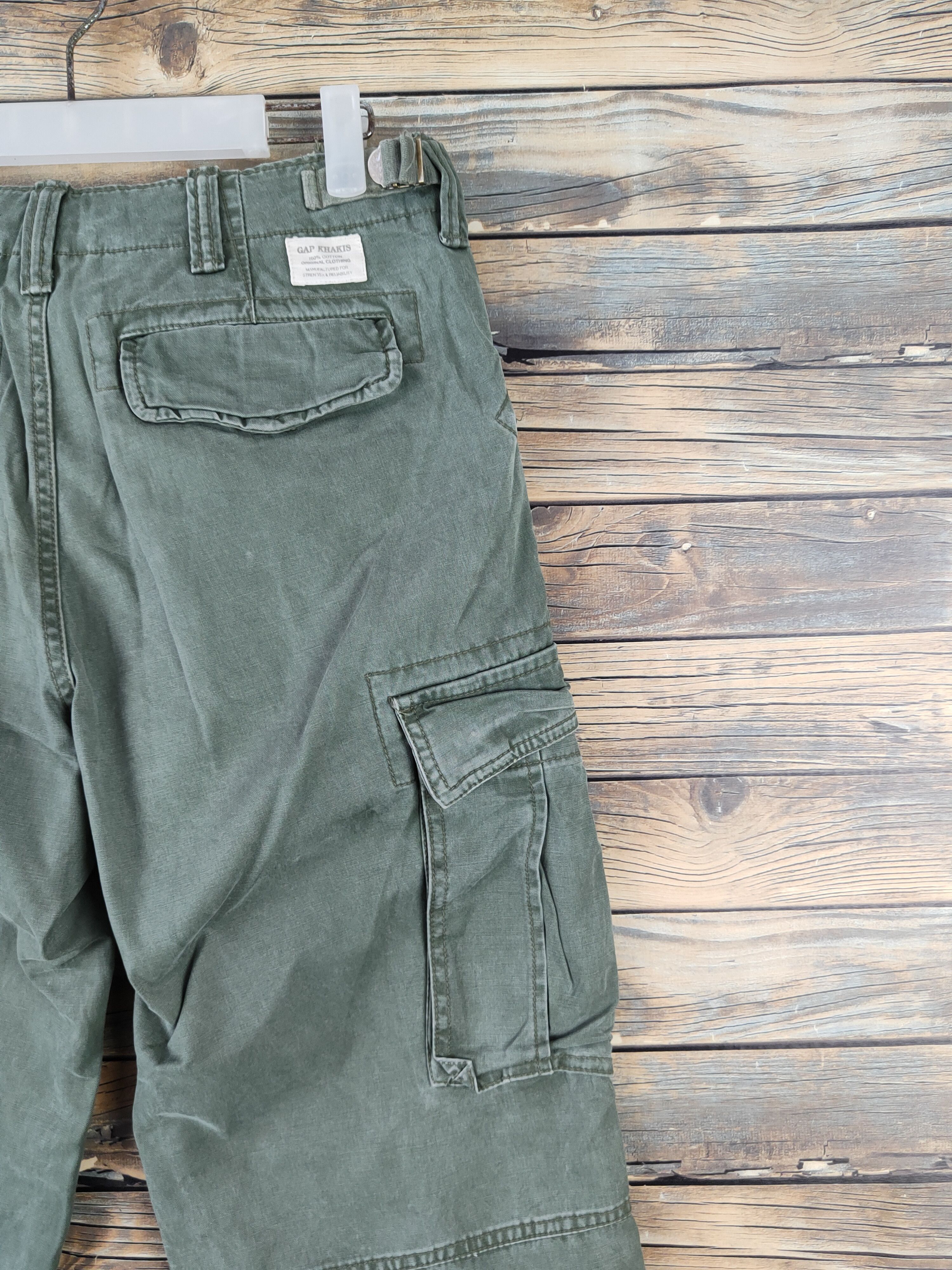 Japanese Brand DL Gap Green Multipocket Tactical Cargo Pants #093 Size US 29 - 10 Thumbnail