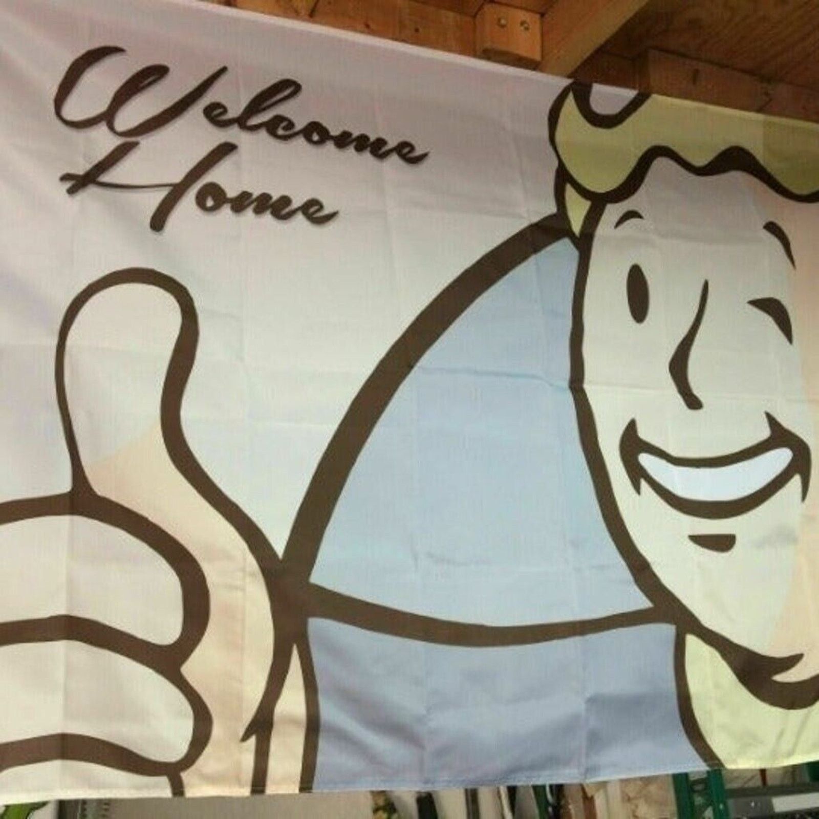 Other Fallout 4 PIP-Boy 5ft Flag Banner Poster Welcome Home Size ONE SIZE - 1 Thumbnail