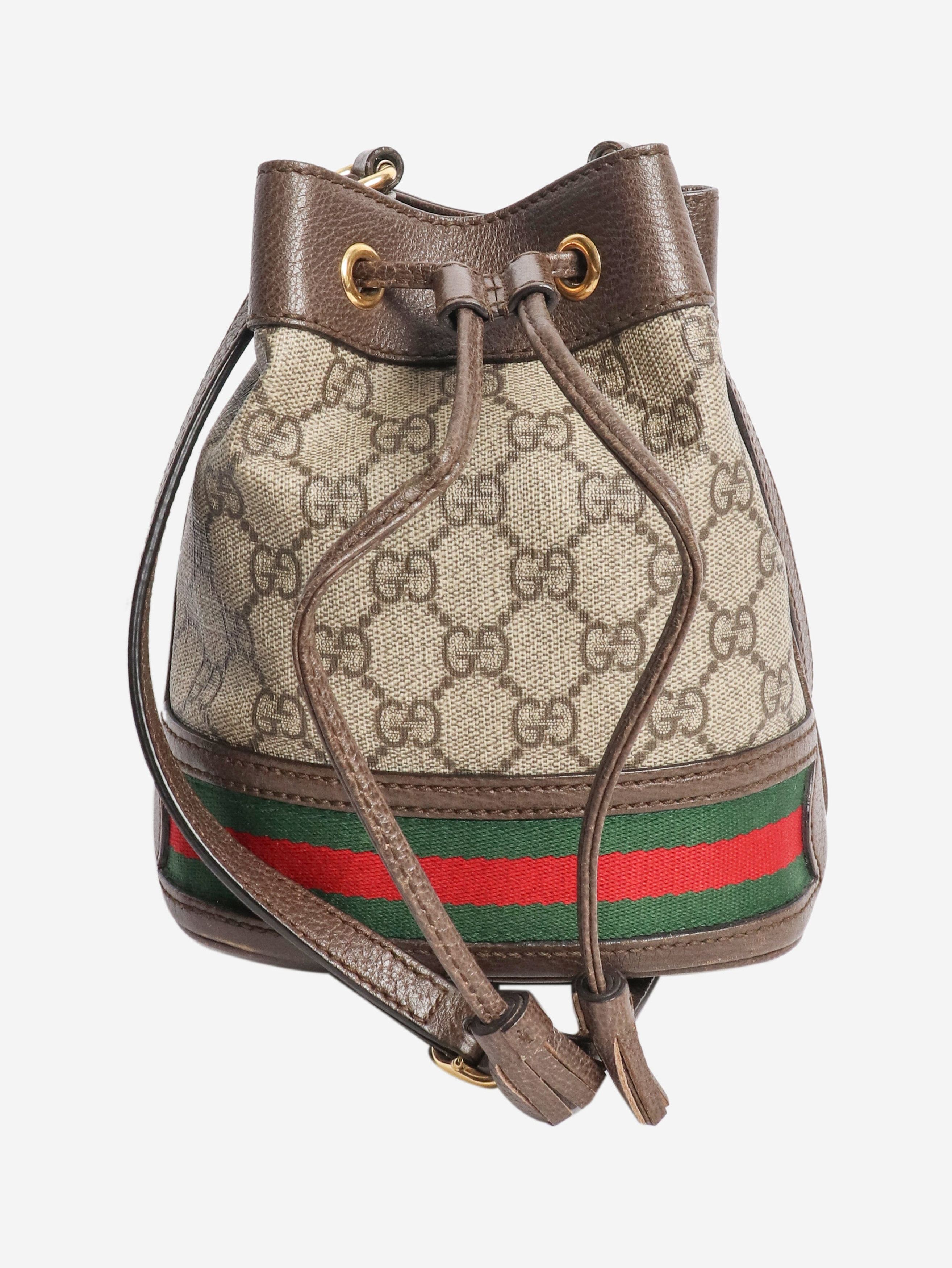 Gucci Brown Ophidia mini bucket bag Size ONE SIZE - 1 Thumbnail