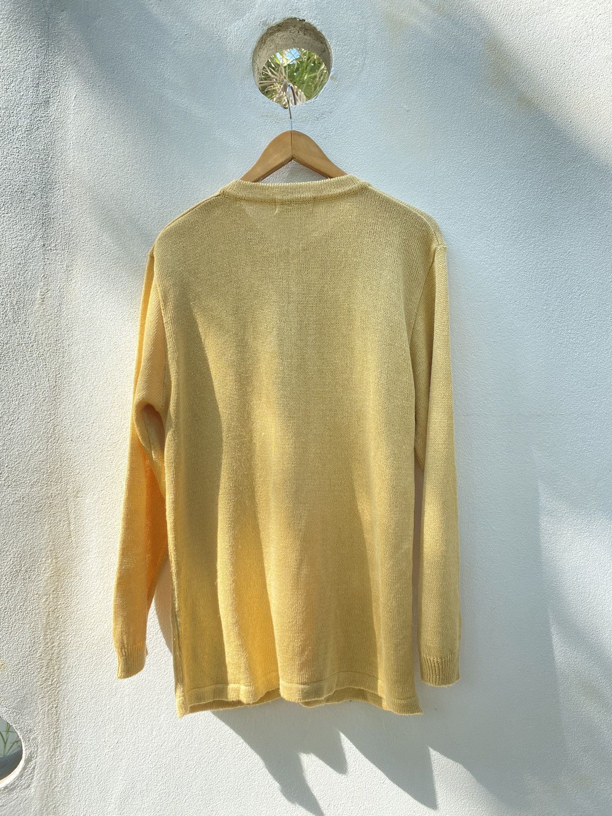 Vintage PALLS PYRA Yellow Knit Cardigan Size M / US 6-8 / IT 42-44 - 9 Thumbnail
