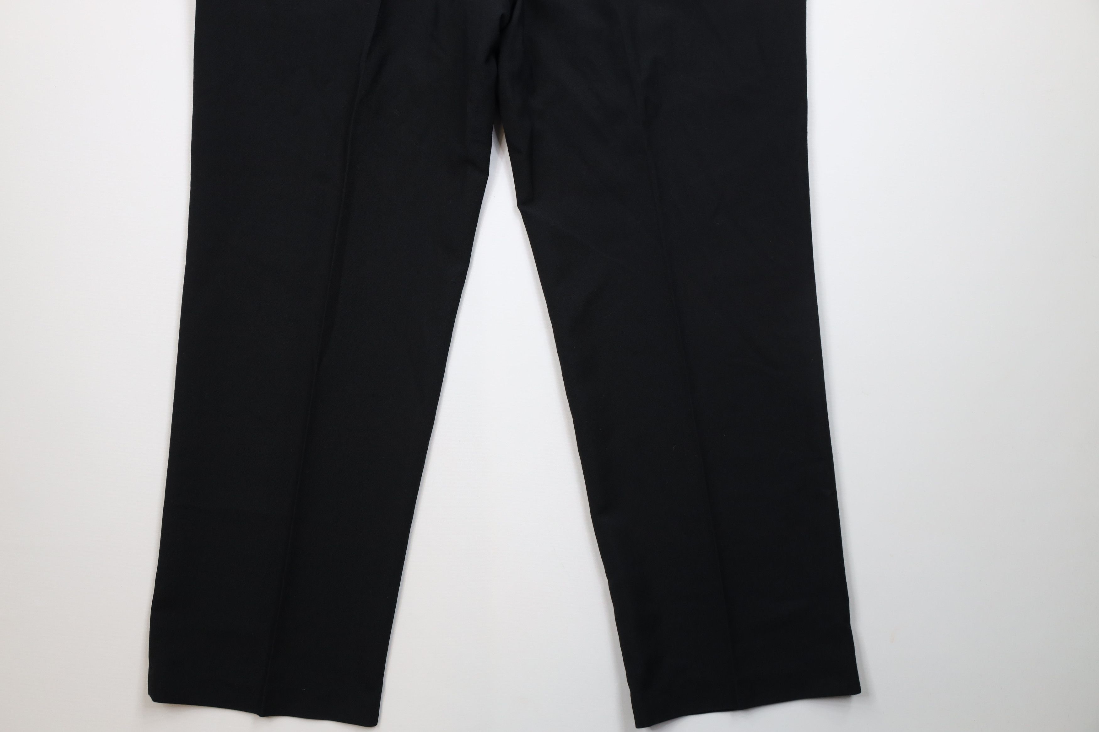 Vintage Vintage 90s Streetwear Flared Wide Leg Chino Pants Black Size US 42 / EU 58 - 12 Thumbnail