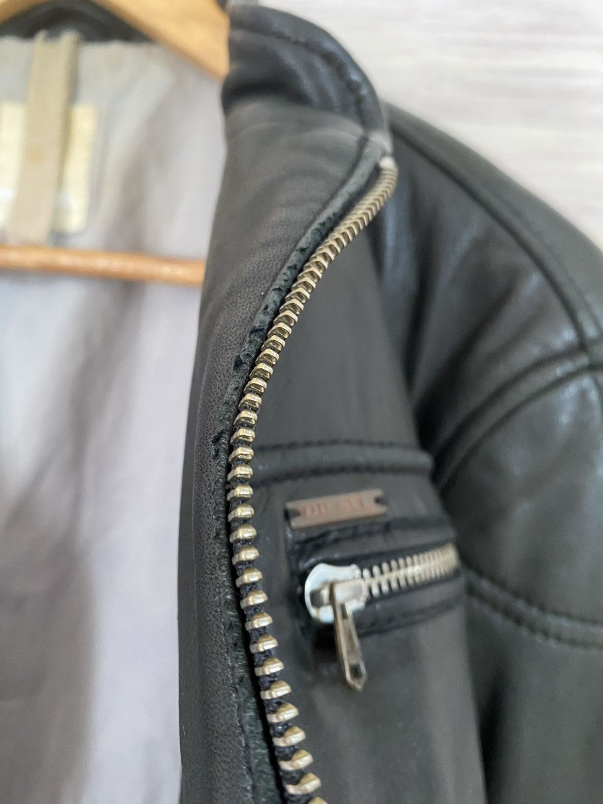 Diesel Diesel Leather Biker Jacket Size US L / EU 52-54 / 3 - 19 Thumbnail