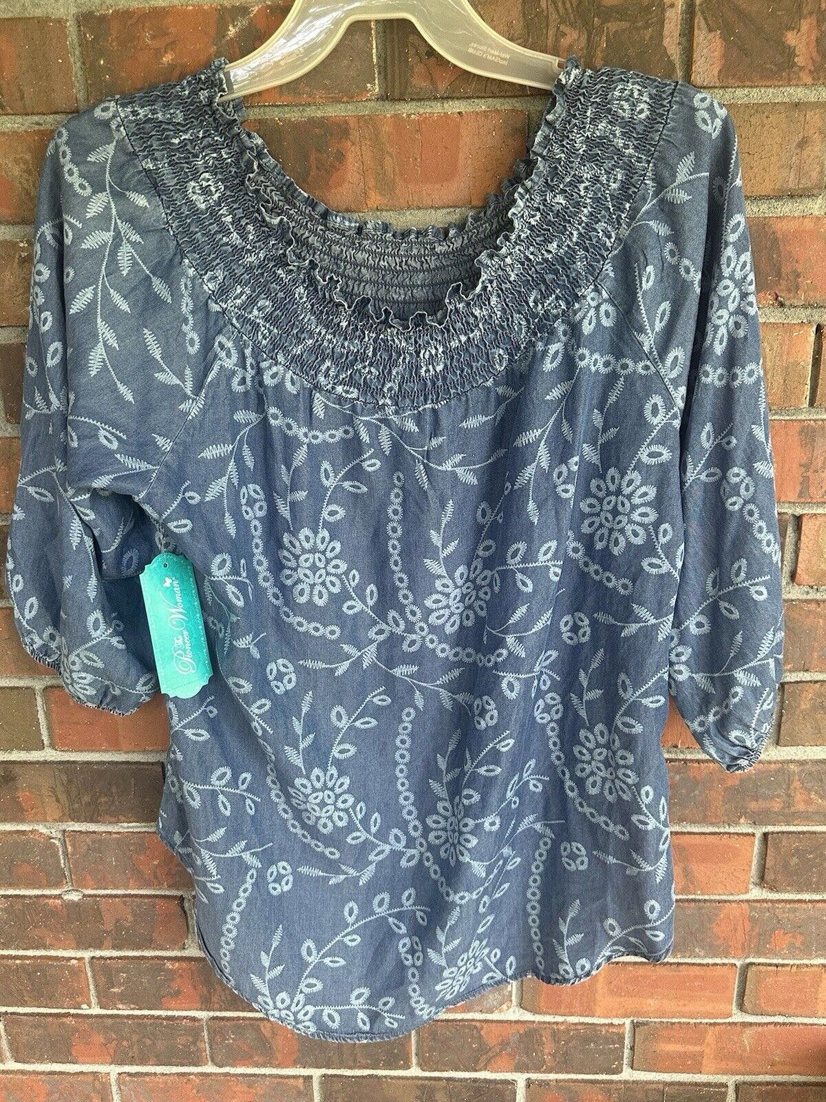 Other Women's Top Large Pioneer Women Blue Tunic Size L / US 10 / IT 46 - 1 Thumbnail