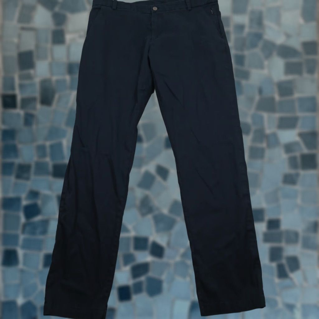 Lululemon Pants Mens 36 Blue Commission Classic Fit Pockets Preppy Casual 5-Pocket Design Adult Regular Size 36 Mens Blue Chino Classic