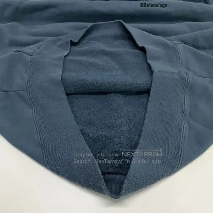 Balenciaga Balenciaga SS23 Blue Logo Embroidered Hoodie. Size US S / EU 44-46 / 1 - 6 Thumbnail