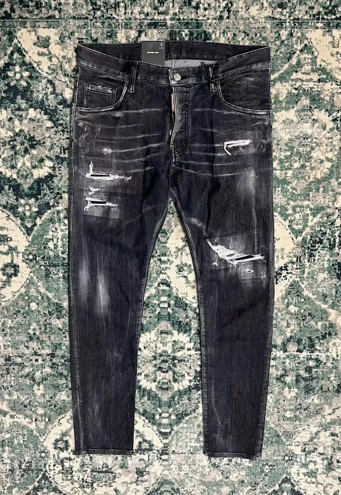 Dsquared2 dsquared2 black gray distressed skinny jeans Size US 31 - 1 Thumbnail