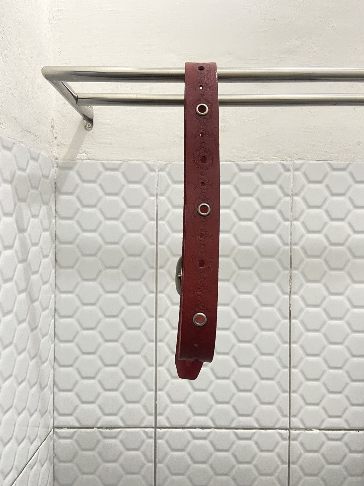 Issey Miyake *FINALDROP* Vintage Issey Miyake Leather Prong Belt Size ONE SIZE - 5 Thumbnail