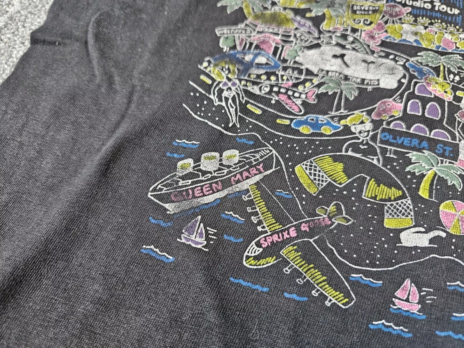 Vintage 80s Los Angeles Hollywood T-Shirt L Single Stich USA made Size US L / EU 52-54 / 3 - 4 Thumbnail