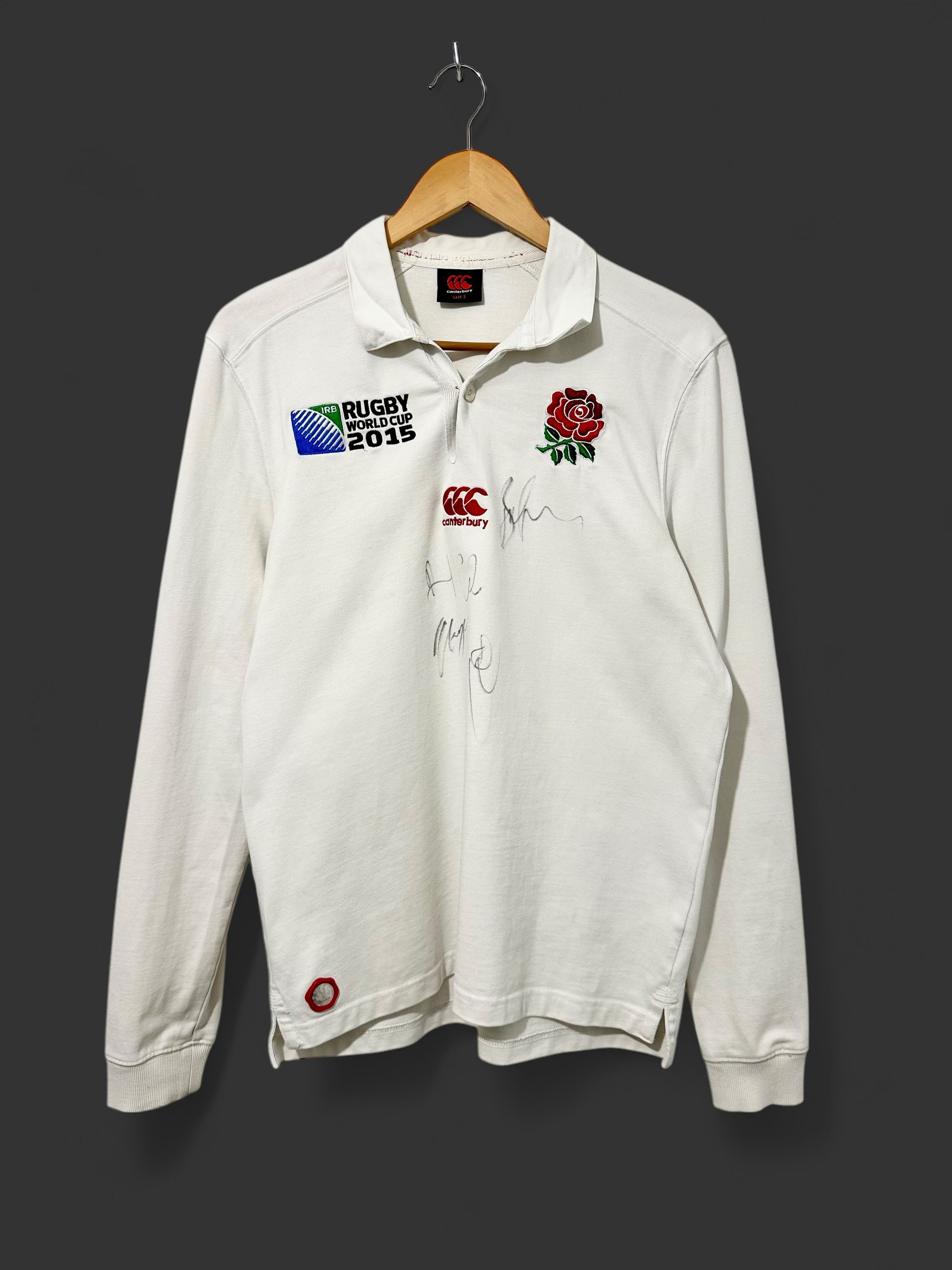 Canterbury of New Zealand Canterbury Rugby World Cup 2015 Long Sleeve England Signed Size US S / EU 44-46 / 1 - 1 Thumbnail