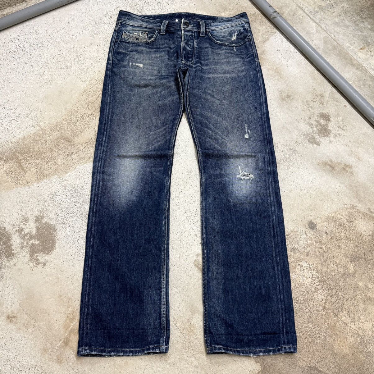Diesel Diesel Industry Larkee Distress Whisker Button Denim Pants Size US 32 / EU 48 - 3 Thumbnail