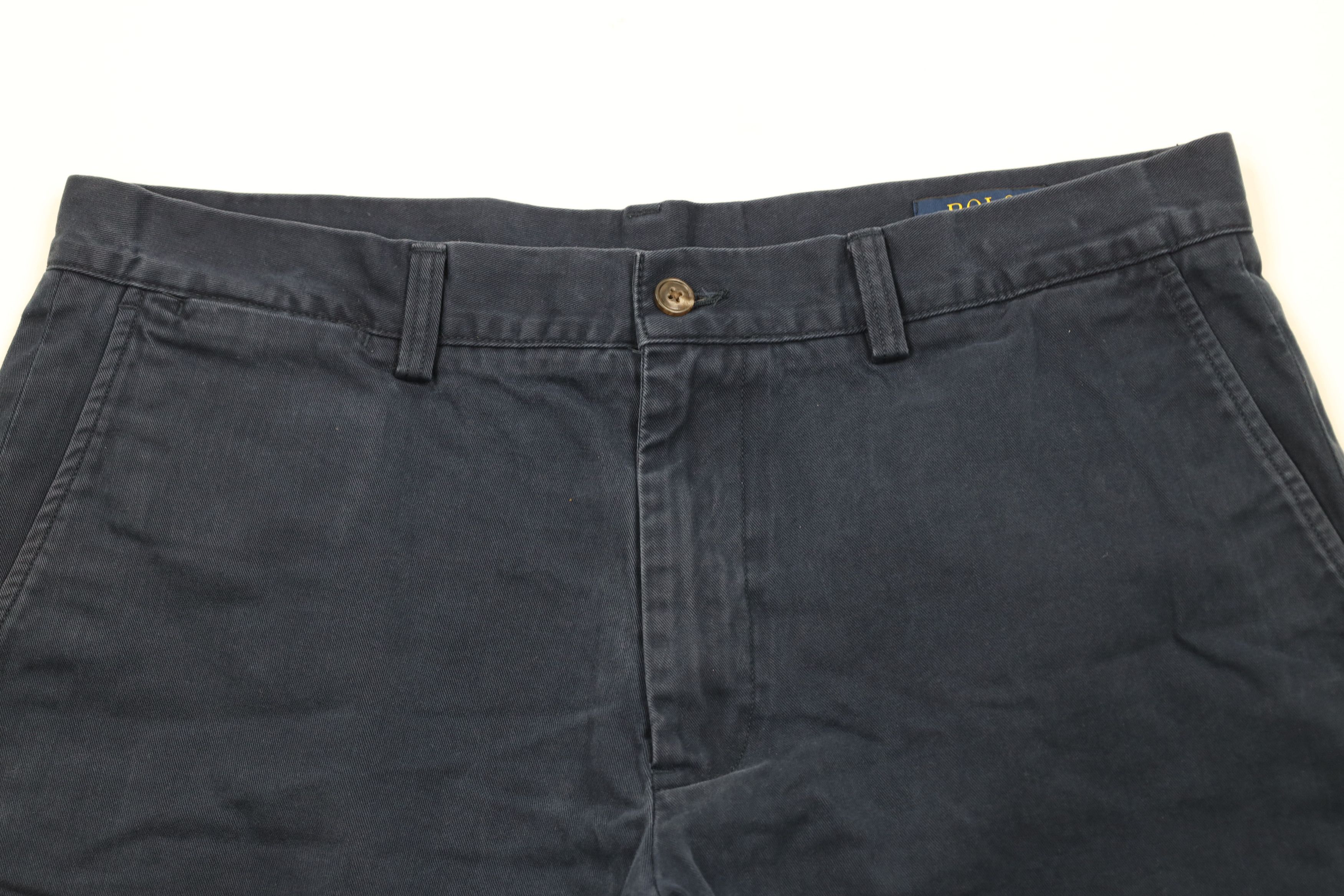 Ralph Lauren Vintage Ralph Lauren Above Knee Chino Shorts Navy Cotton Size US 34 / EU 50 - 2 Thumbnail