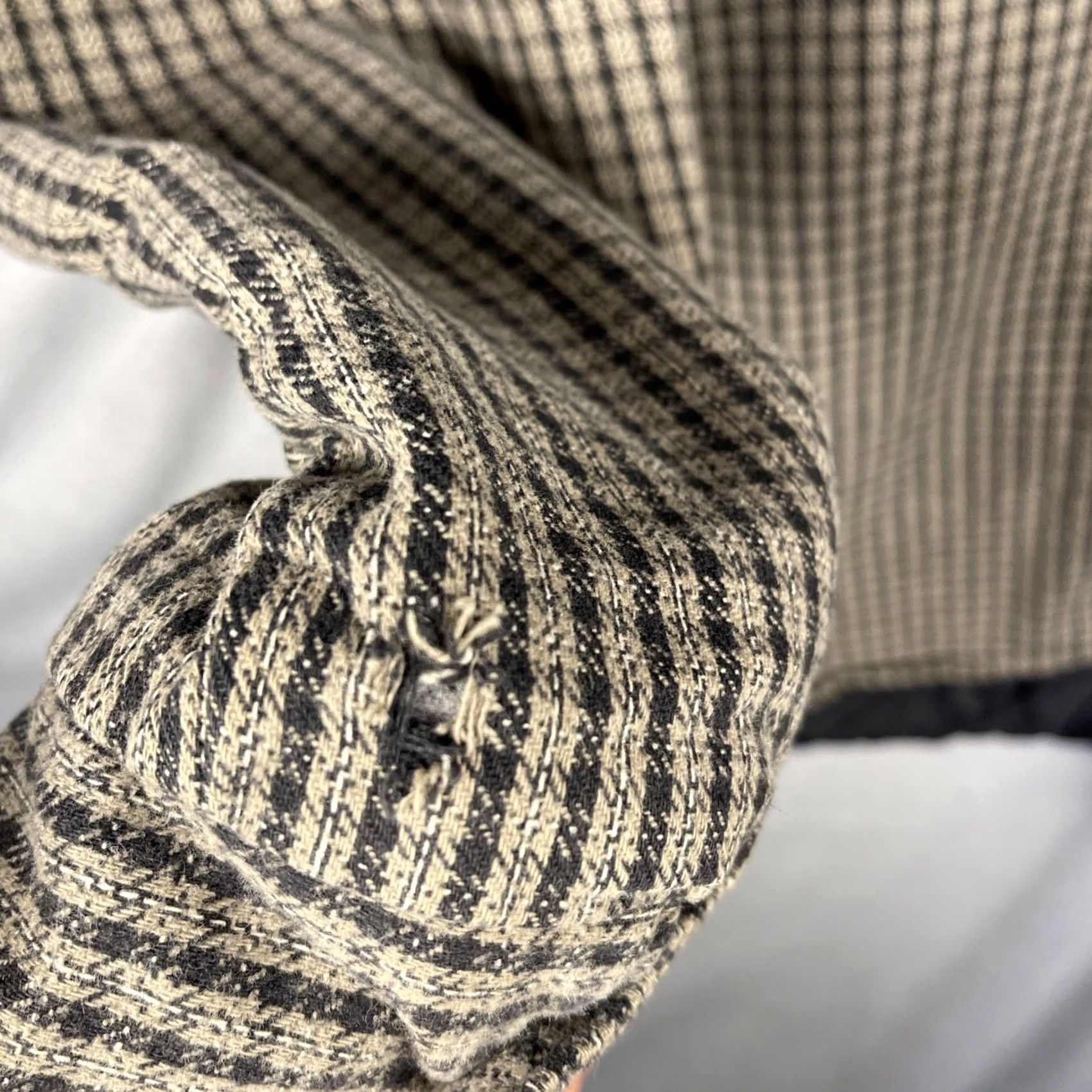 Vintage VINTAGE Codet Shacket Plaid Quilted Lining Pockets Workwear XL Gray Men Size US XL / EU 56 / 4 - 6 Thumbnail
