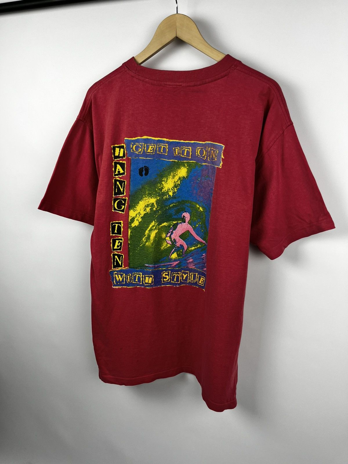 Sun Surf Hang Ten get it on with style t shirt surf vintage 90s Size US XL / EU 56 / 4 - 10 Thumbnail