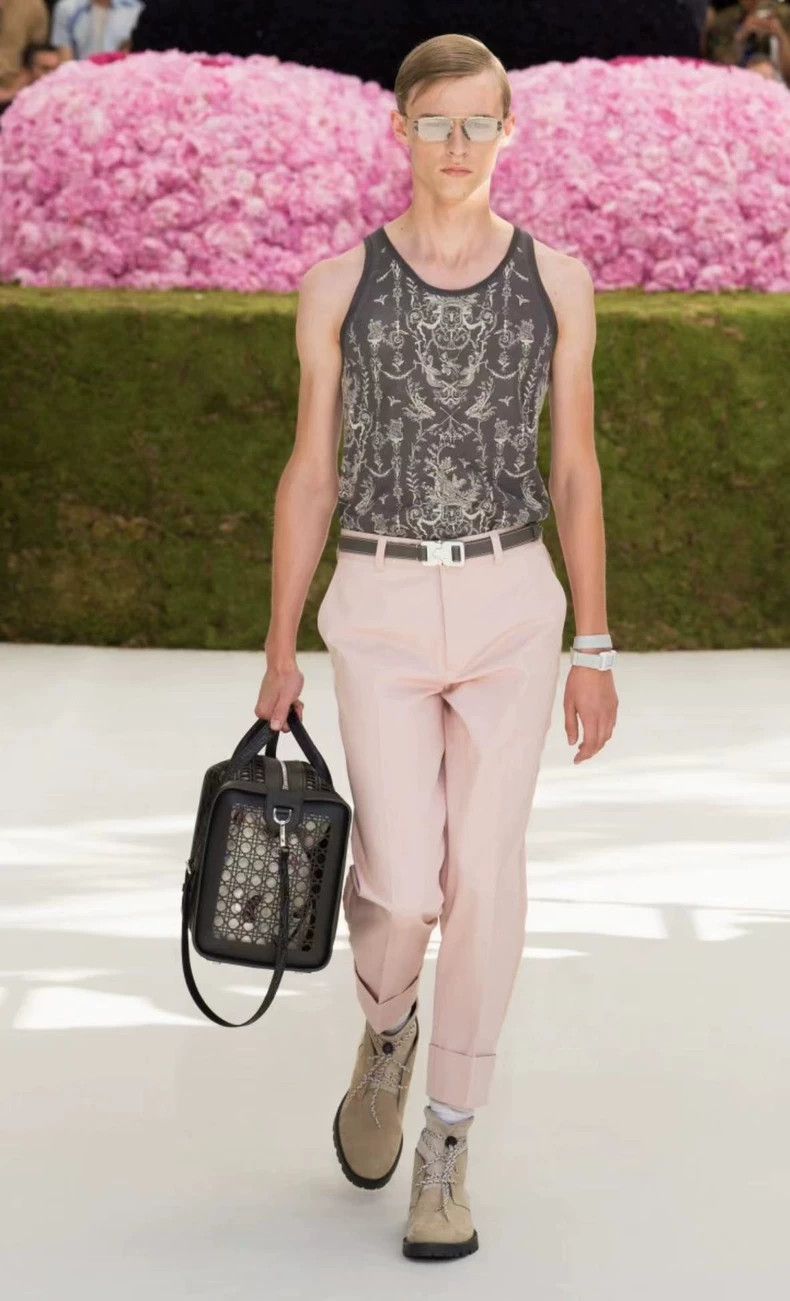 Dior Dior size US 48 19ss lotus root pink rolled slacks pants 25 Size US 32 / EU 48 - 8 Thumbnail