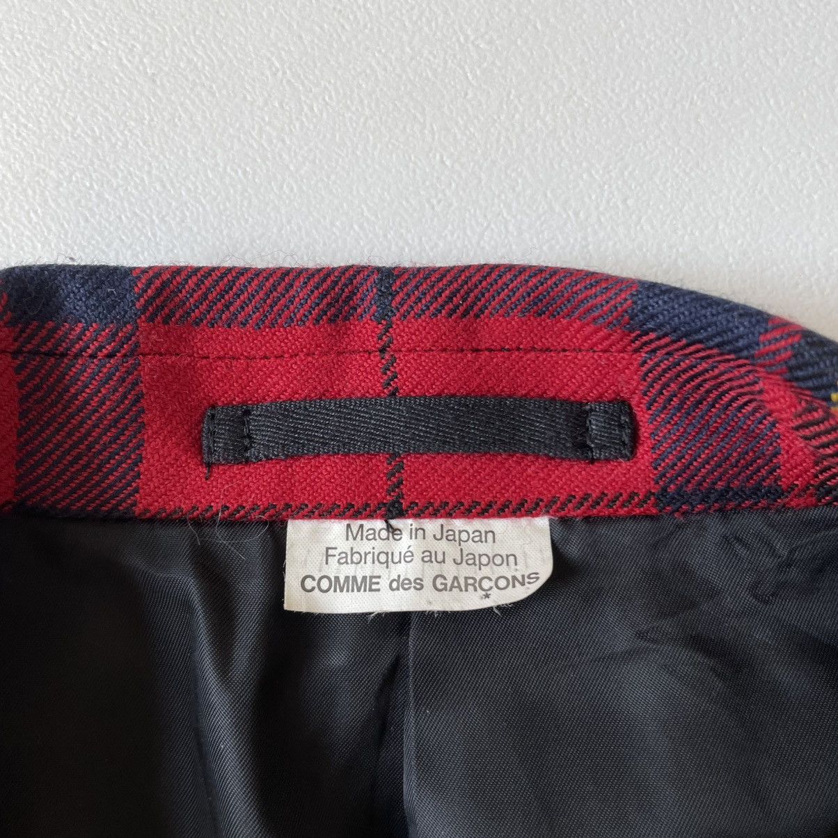 Comme des Garcons Homme Plus A/W 14 Oversized Lapel Tartan Wool Blazer Size 38R - 4 Thumbnail