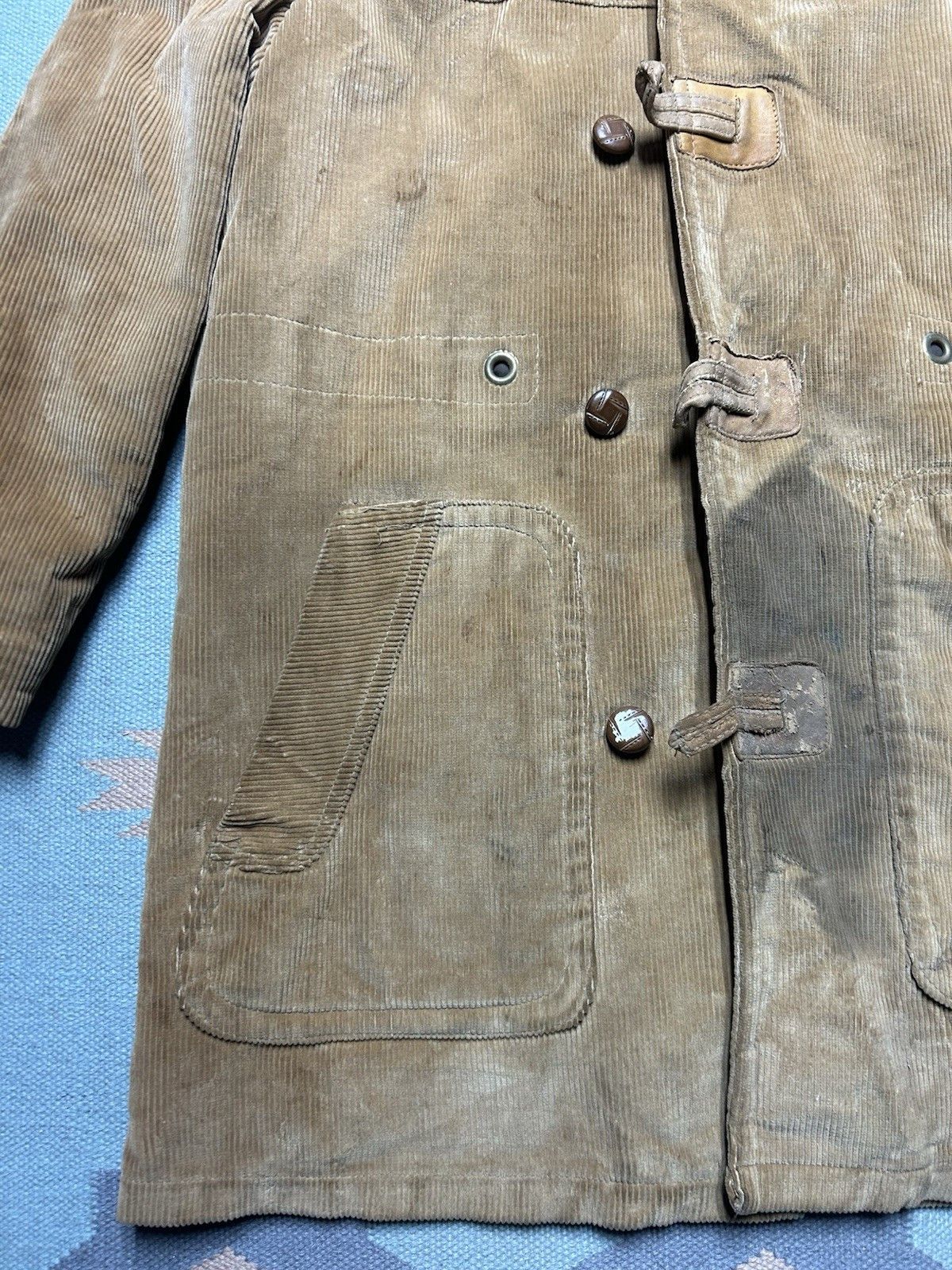 Vintage VTG 70s JCPenney corduroy jacket long coat hooded lined L 42 Size US L / EU 52-54 / 3 - 3 Thumbnail