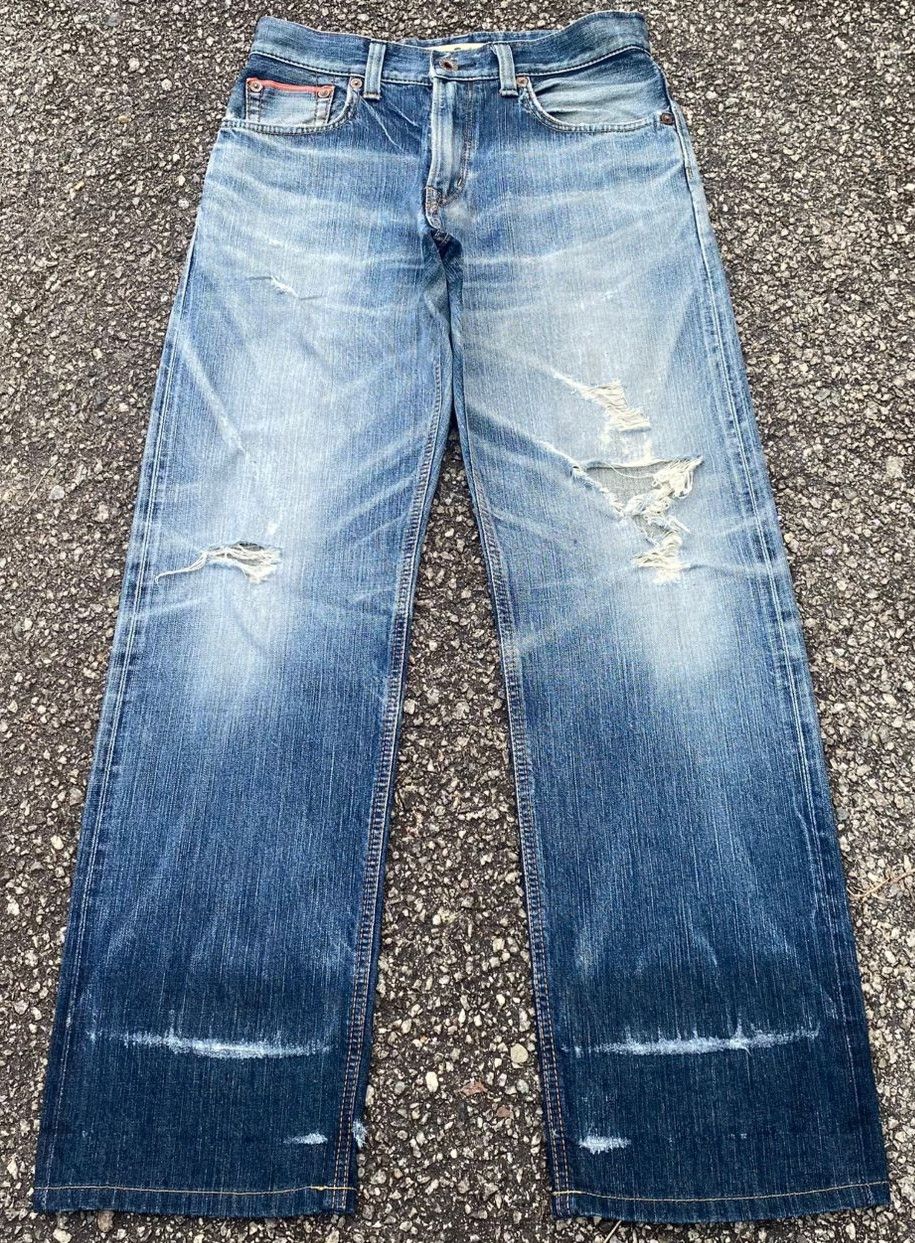 Edwin Vintage Edwin Selvegde Redline Distressed Denim Size US 31 - 1 Thumbnail