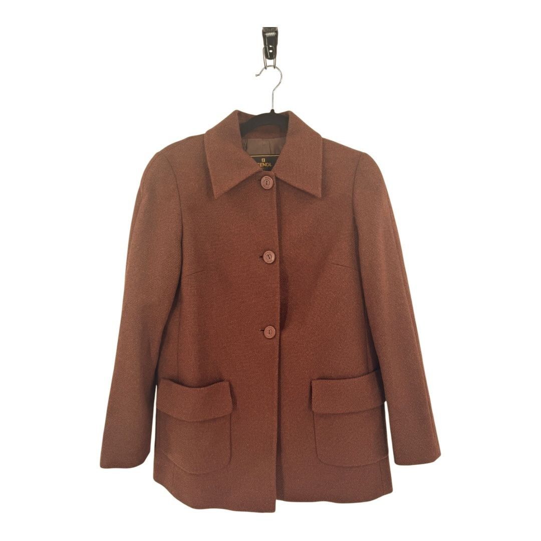 Fendi Fendi Vintage Wool Short Coat Size M / US 6-8 / IT 42-44 - 2 Thumbnail