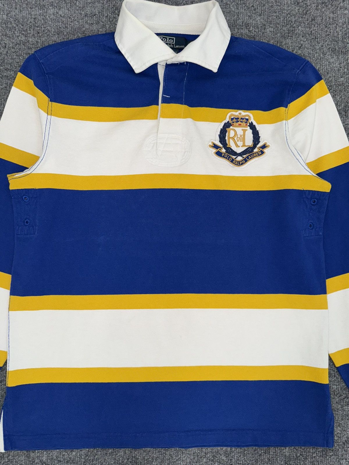 Polo Ralph Lauren Polo Ralph Lauren Crest Rugby “3” Custom Fit M Size US M / EU 48-50 / 2 - 2 Thumbnail