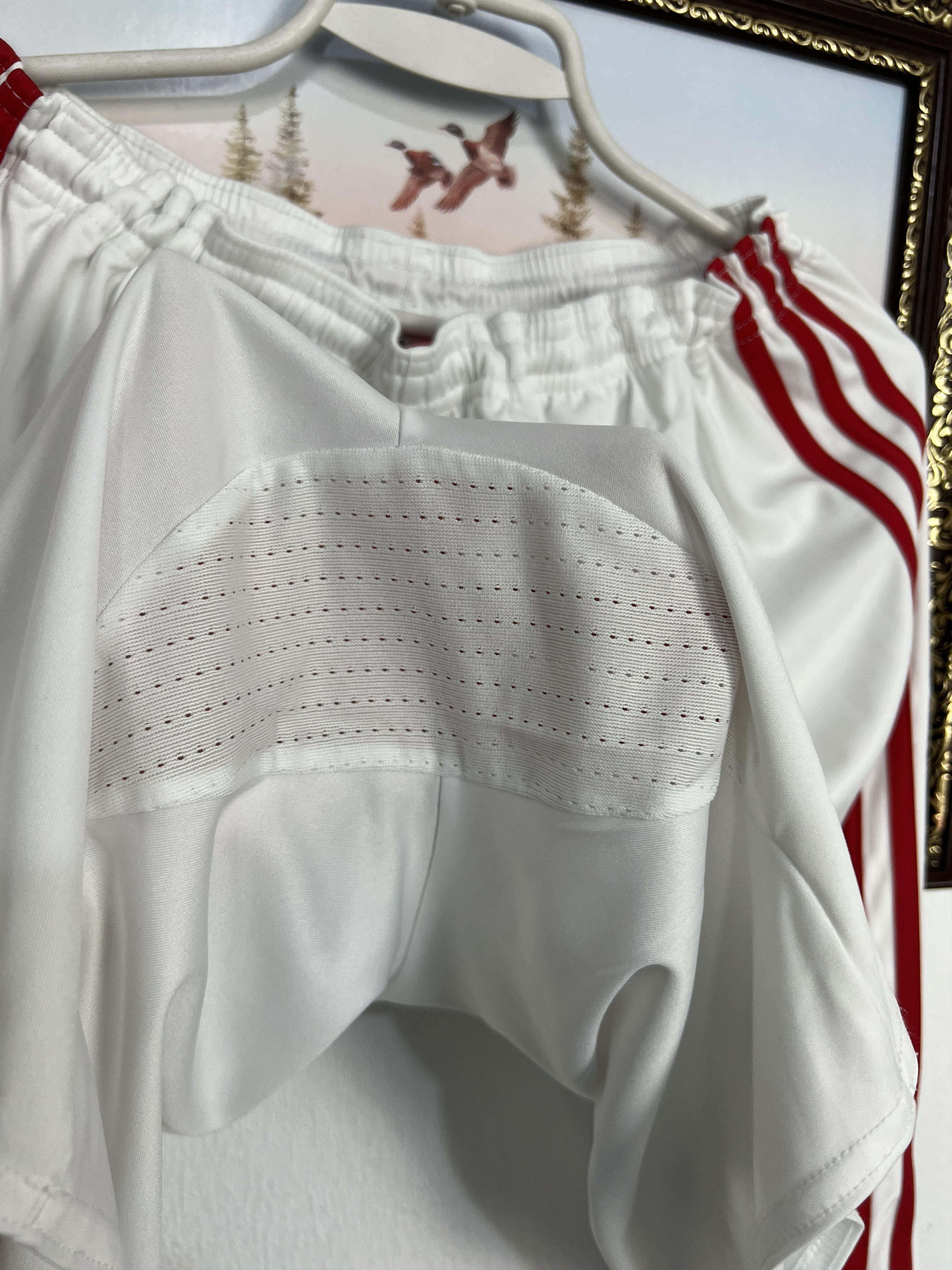 Adidas Vintage Manchester United Football Shorts Soccer Athletic Size US 36 / EU 52 - 6 Thumbnail