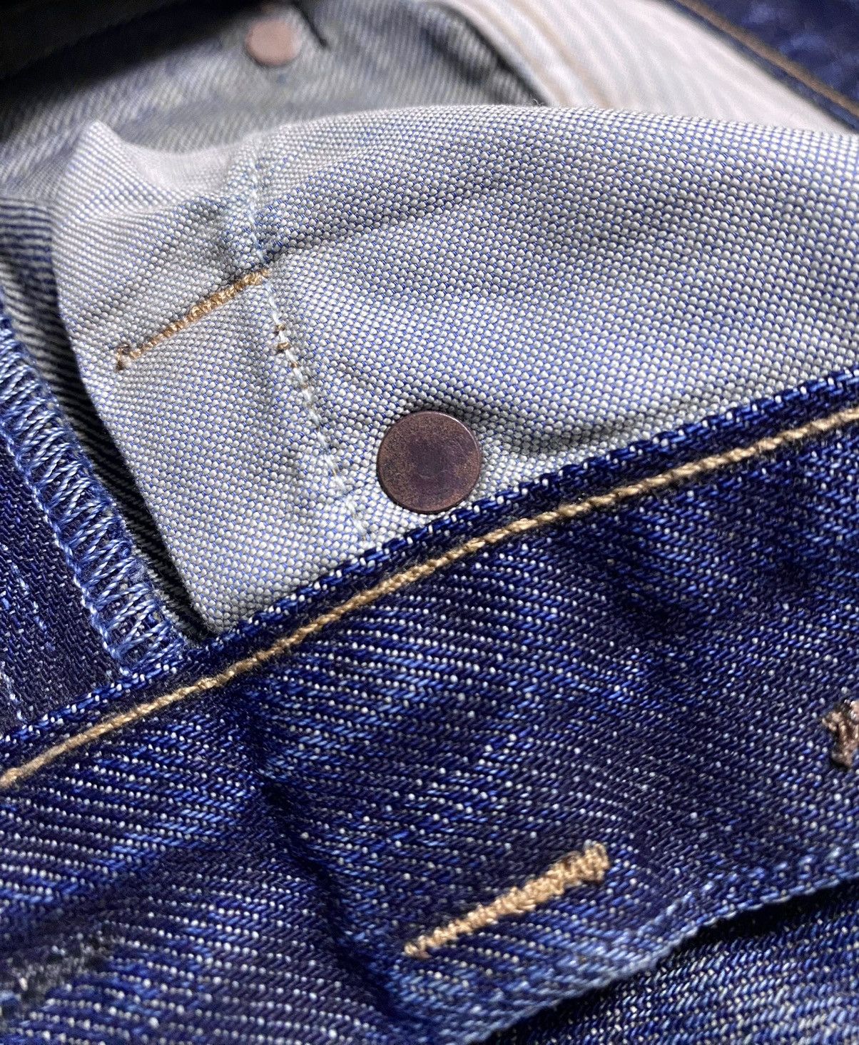 Rugby Ralph Lauren Rugby Ralph Lauren Faded Patchwork Stitched Jeans Denim Size US 31 - 16 Thumbnail