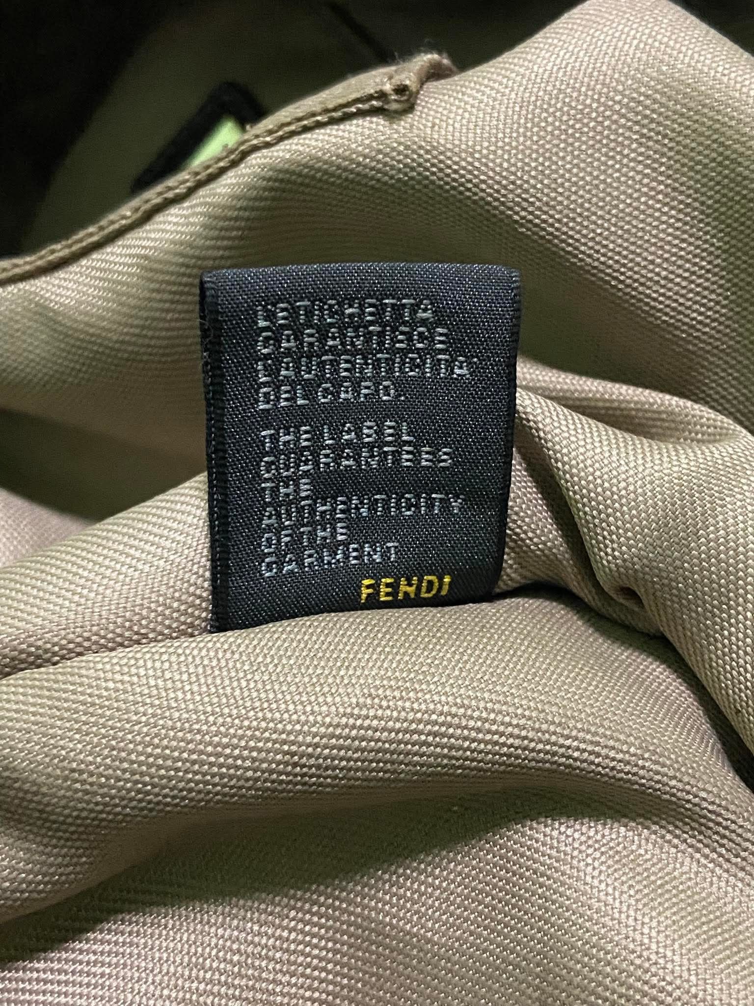 Fendi Vintage Late 2000's Fendi Zucchino Canvas Messenger Bag Size ONE SIZE - 5 Thumbnail