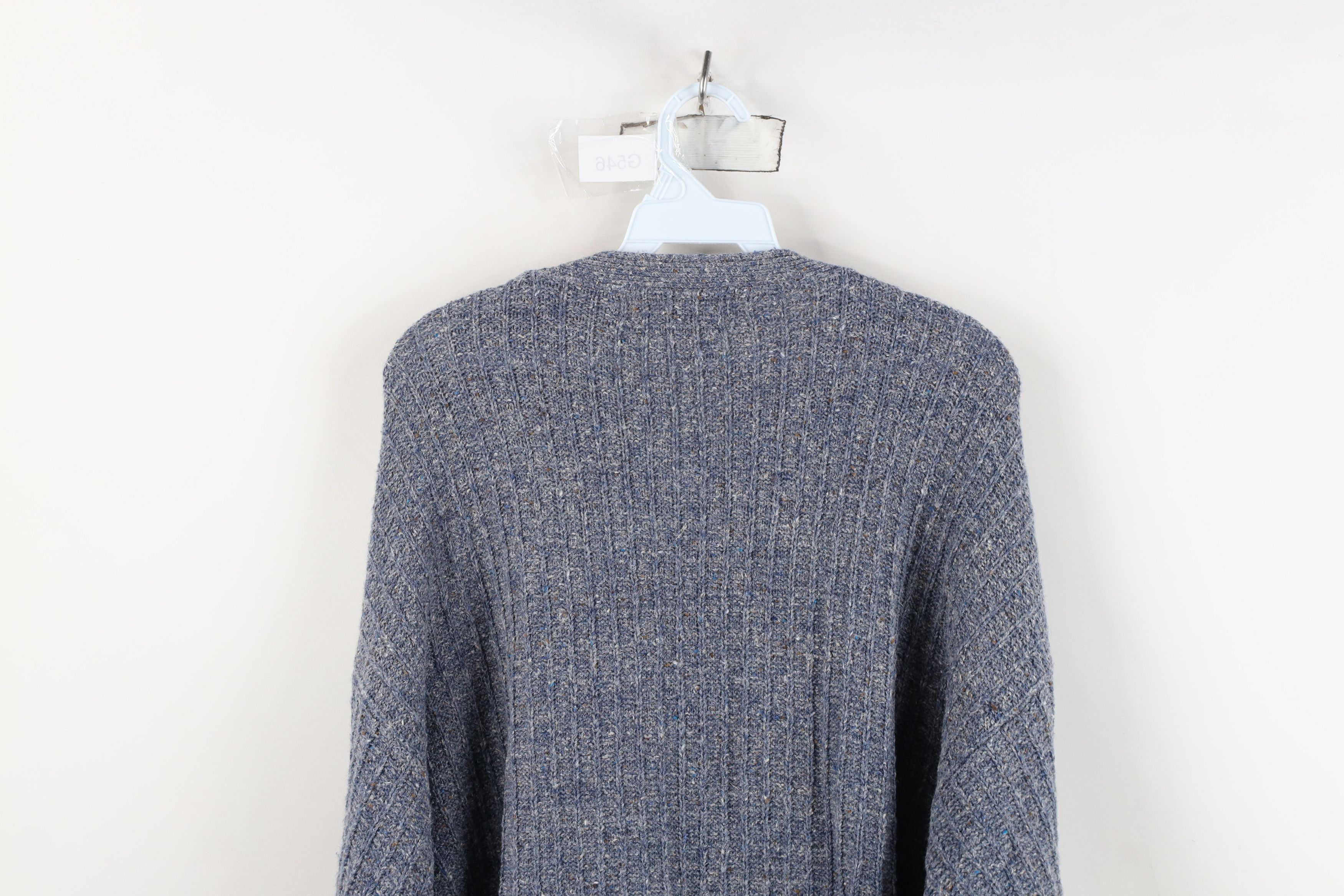 Vintage Vintage 90s Streetwear Blend Ribbed Knit Henley Sweater Size US L / EU 52-54 / 3 - 8 Thumbnail