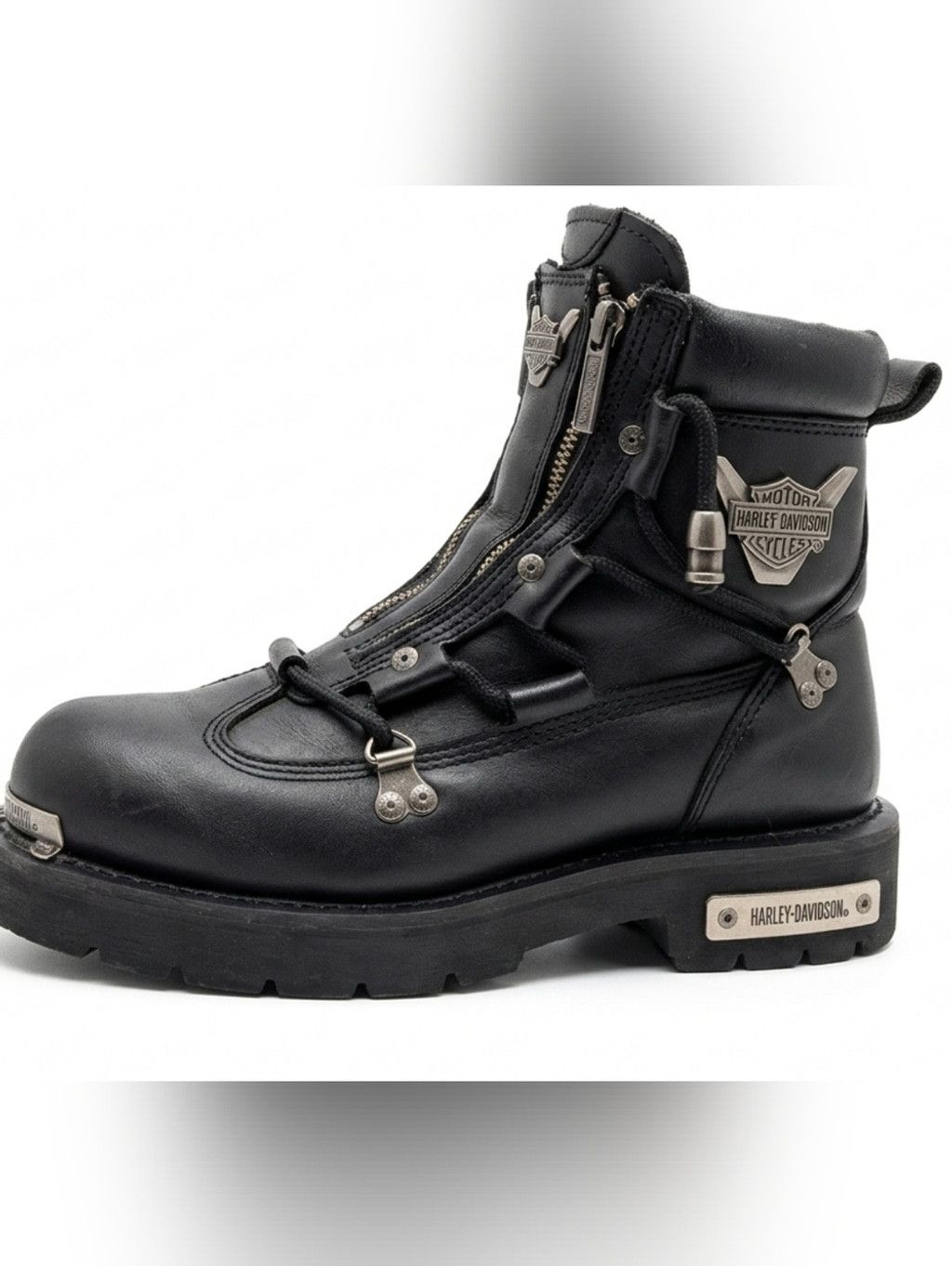 Harley Davidson VTG Harley-Davidson El Paso Leather Riding Boots. M7 / W9 Size US 9 / IT 39 - 2 Thumbnail